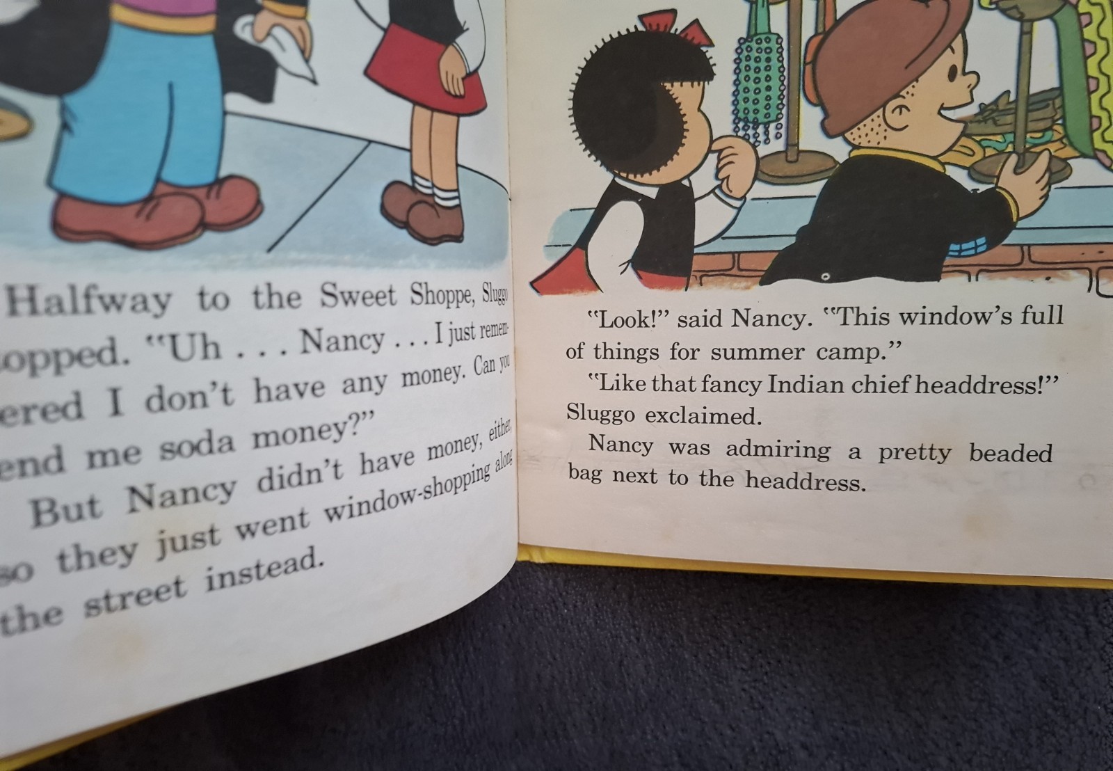 NANCY AND SLUGGO…. THE BIG SURPRISE Children’s 1974 WHITMAN TELL-A-TALE BOOK