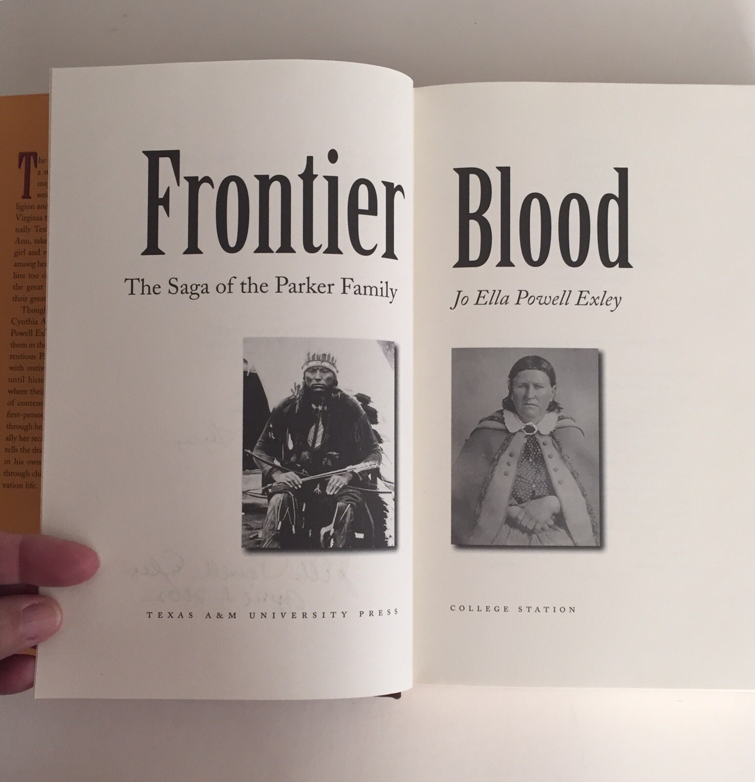 Frontier Blood – The Saga of the Parker Family by Jo Ella Powell Exley 331 pages
