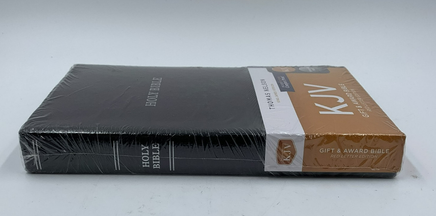 KJV Holy Bible: Gift and Award, Black Leather-Look, Red Letter, Comfort Print