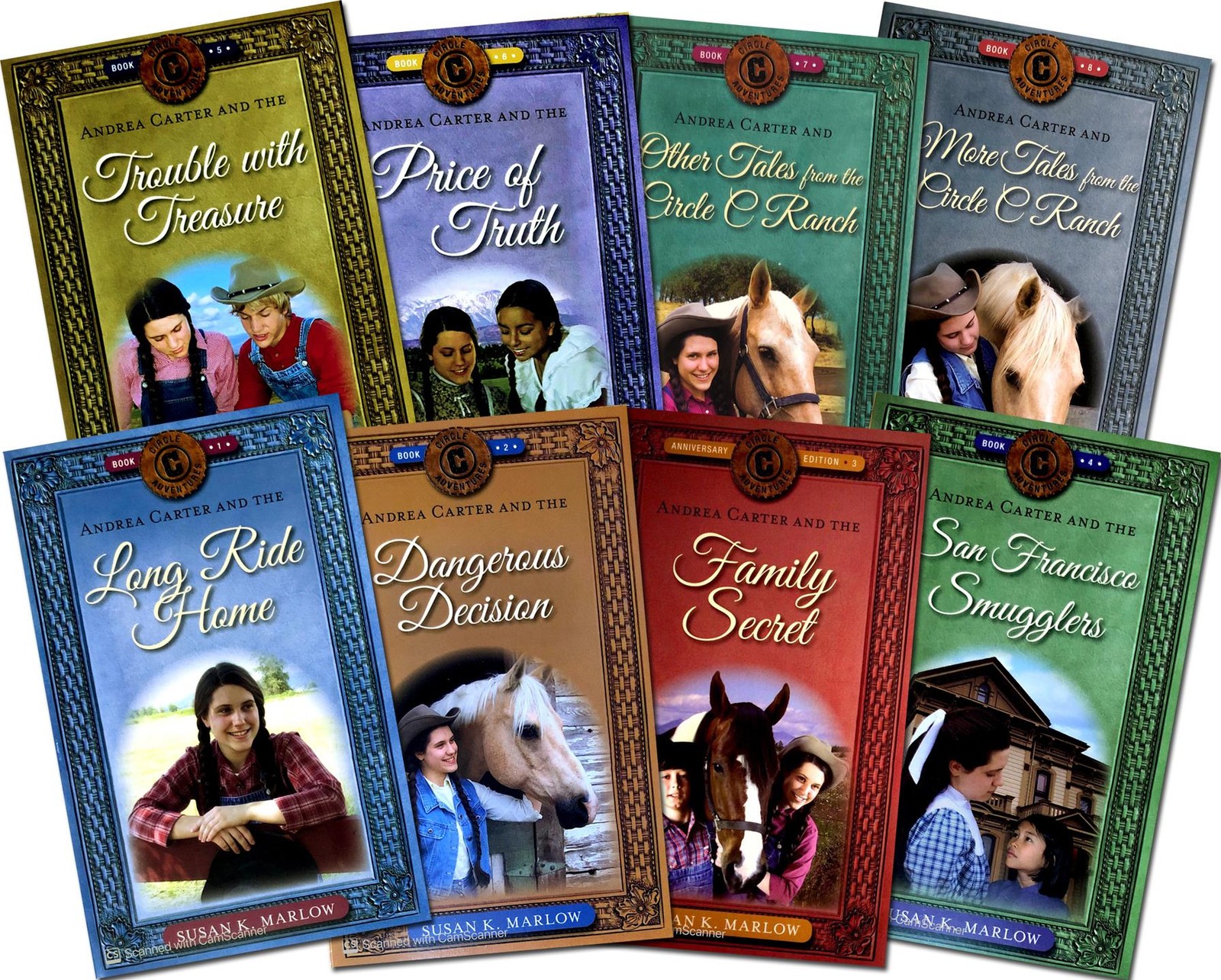 New Andrea Carter CIRCLE C ADVENTURES Series Complete 8-Book Set Susan K Marlow