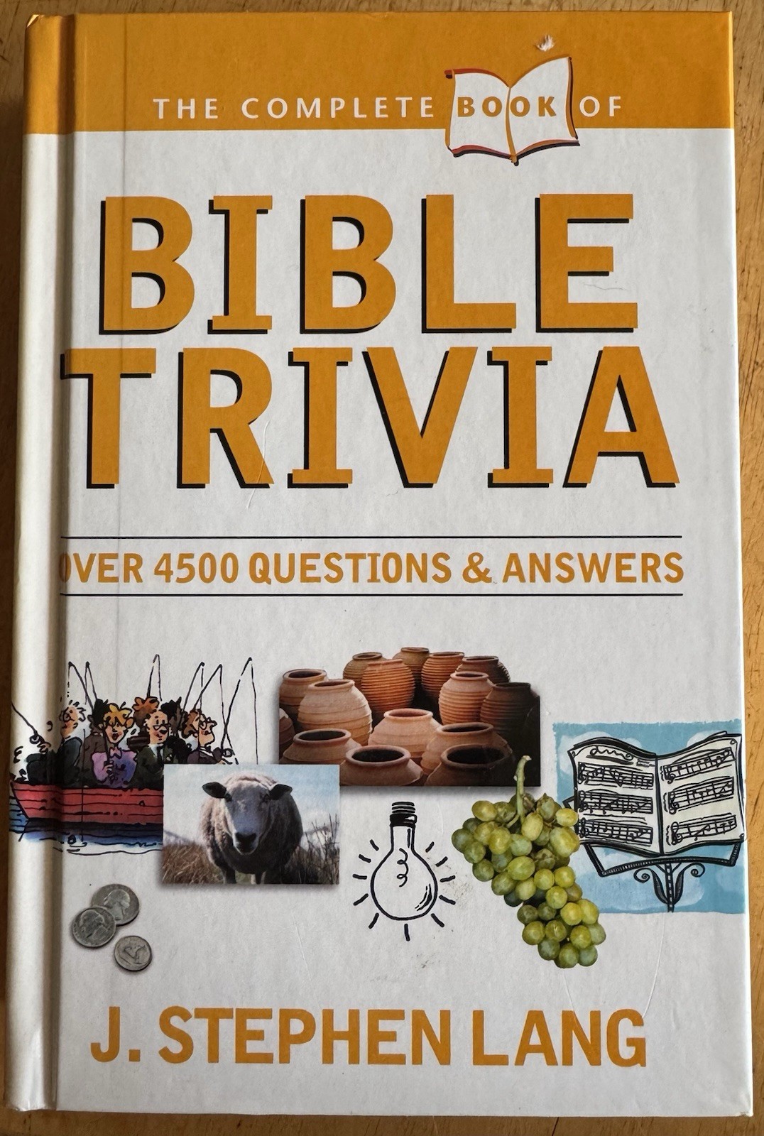 Complete Book of Bible Trivia by J. Stephen Lang (1988, Perfect) HB