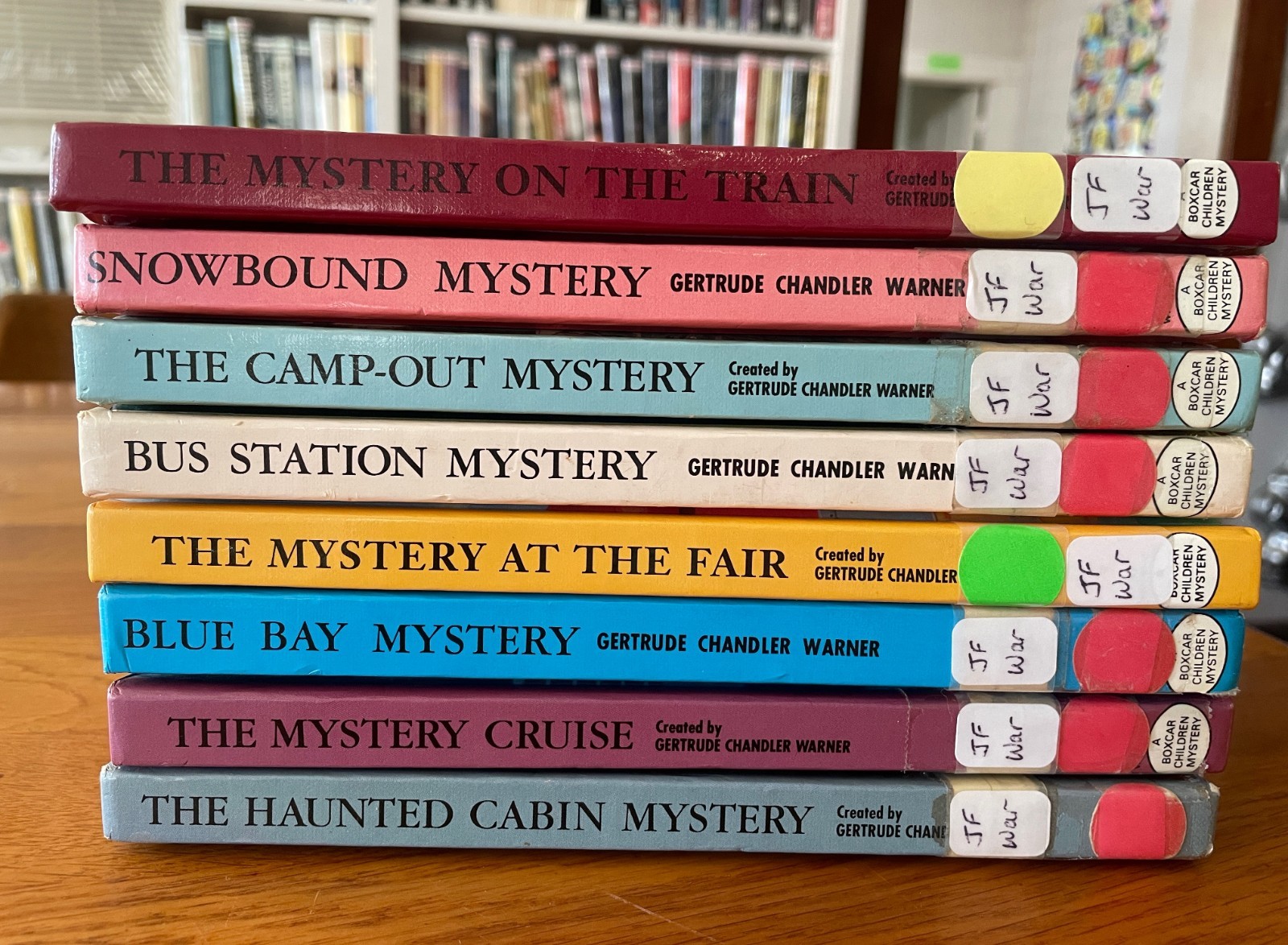 8 Books Hardcover, The Boxcar Children Set Series Lot, 6, 13,18,20,27,29,51, 6sp