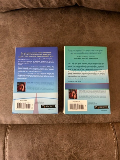 Heated Rivalry & The Long Game by Rachel Reid-Hockey Romance-Very Good Condition
