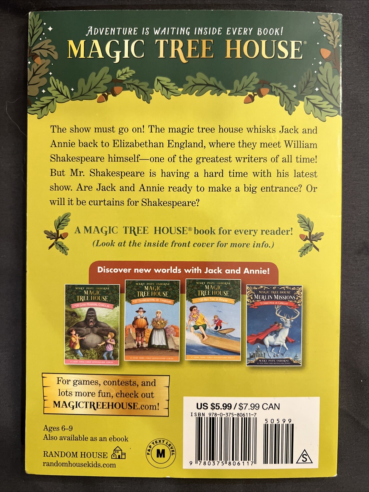 Magic Tree House Stage Fright on a Summer Night by Mary Pope Osborne (2002)