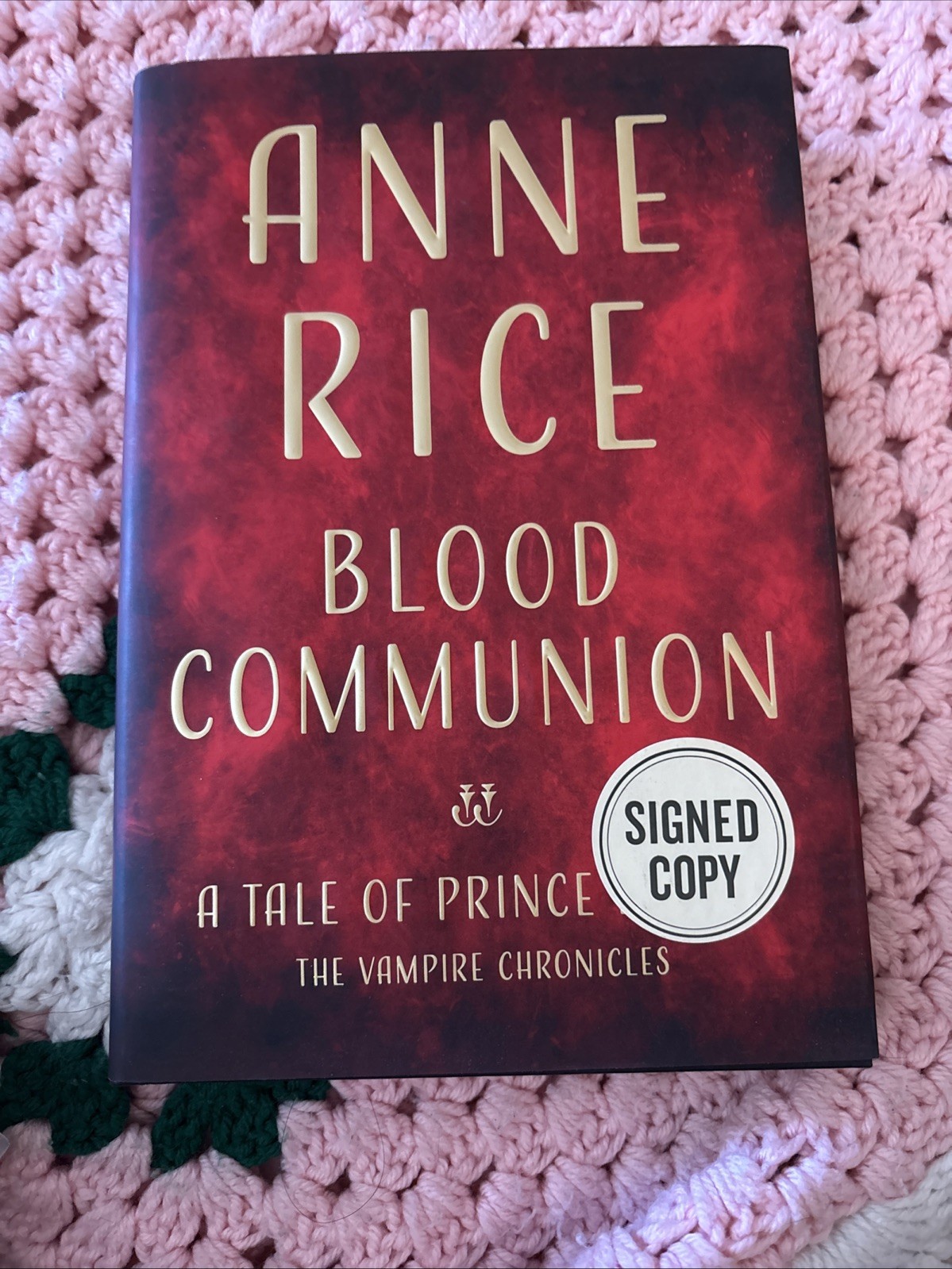 signed anne rice blood communion