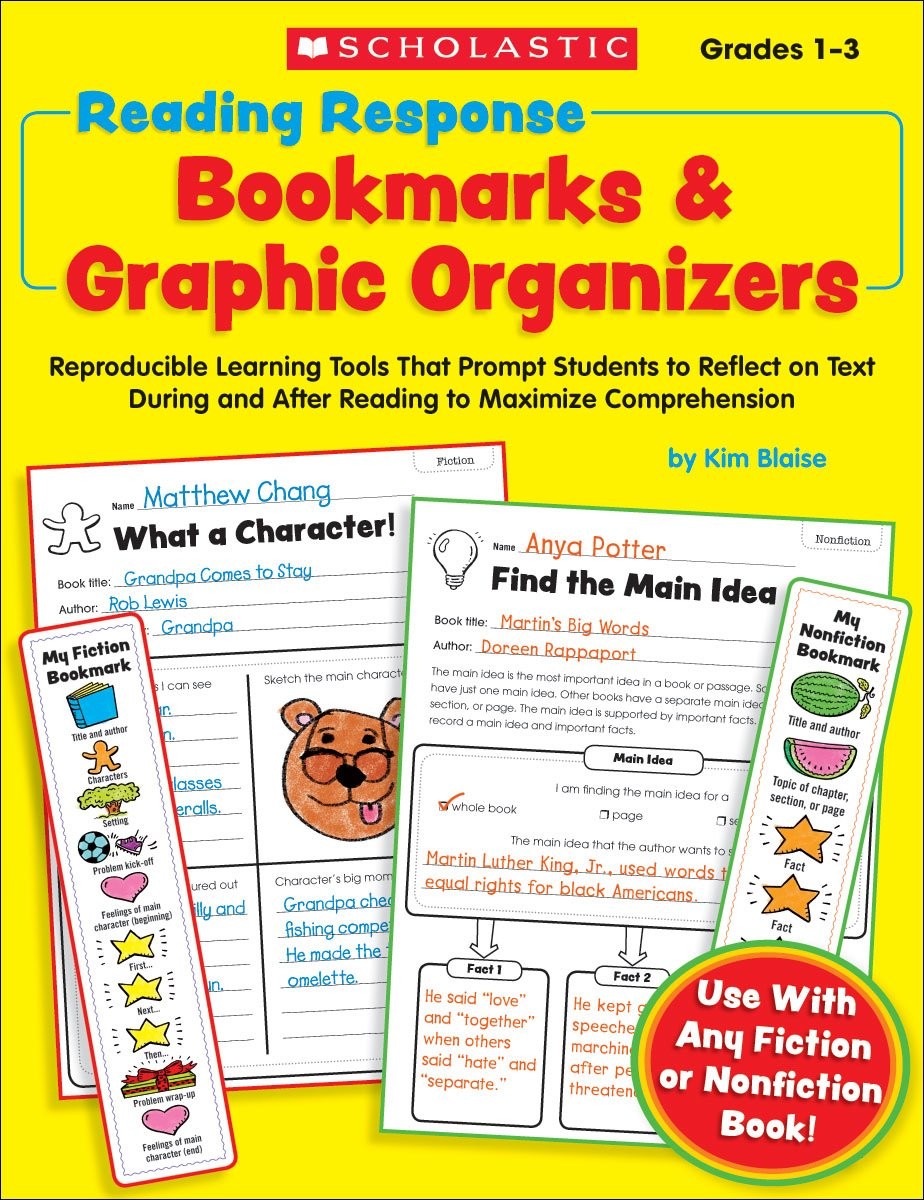 Reading Response Bookmarks & Graphic Organizers: Reproducible Learning Tools…