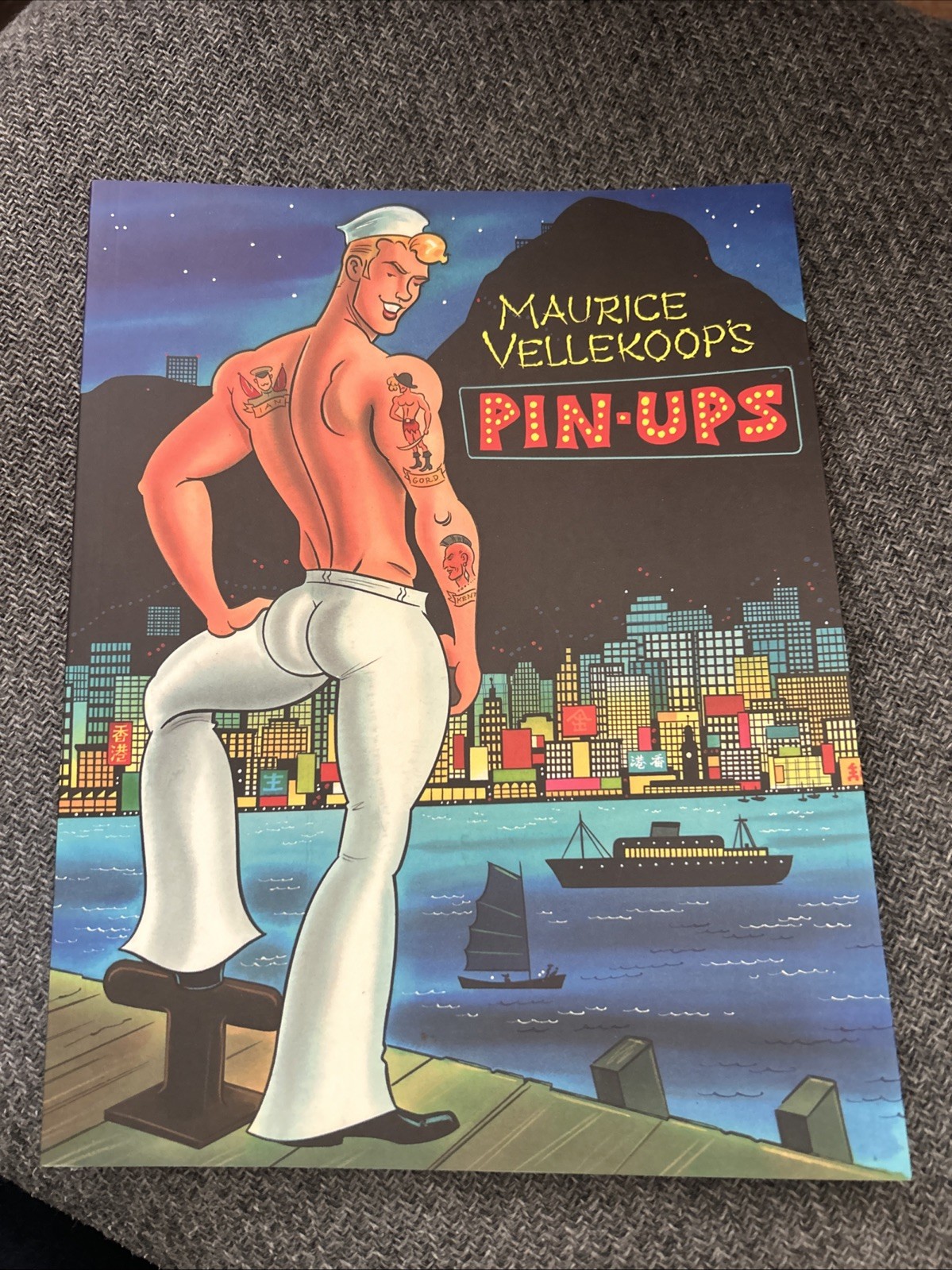 Maurice Vellekoop’s Pin-Ups — paperback, rare book, LGBTQ , Whimsical Gay ART!!