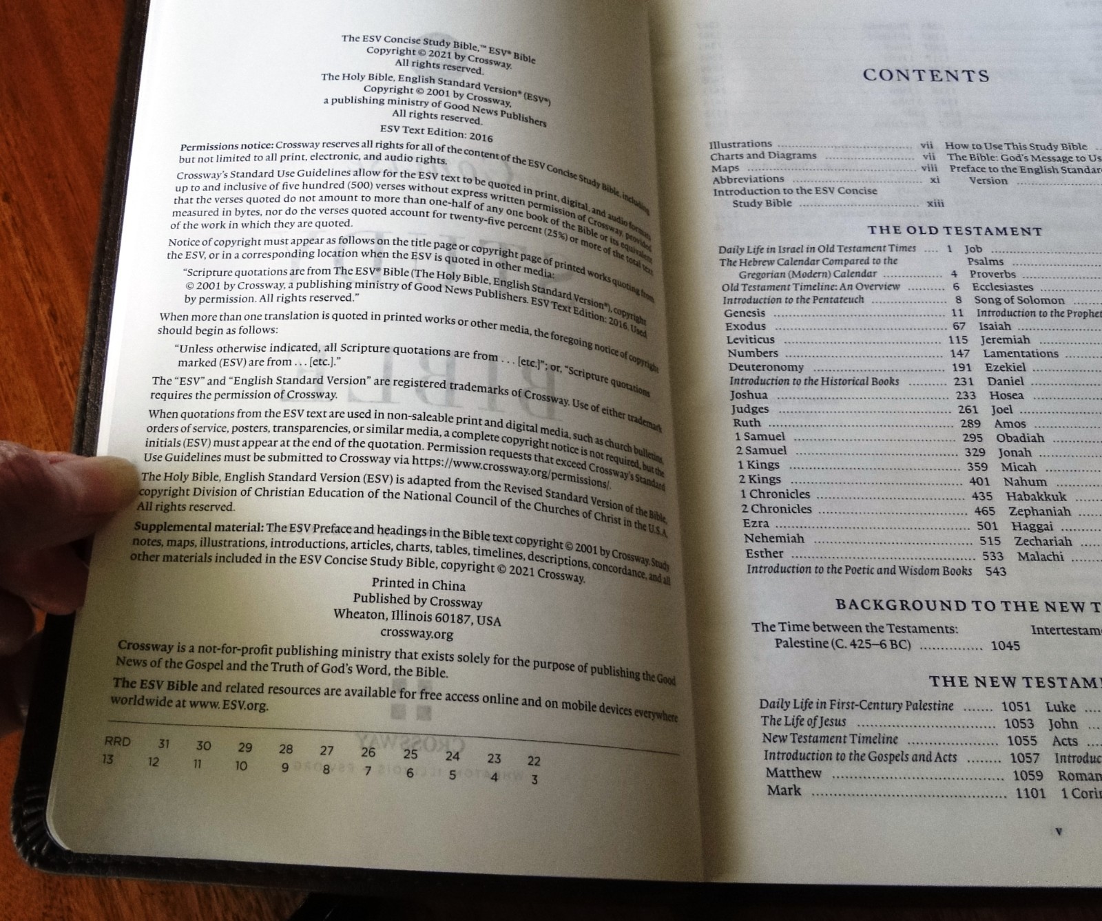 English Study Version Holy Bible ESV Two Column Crossway 2021 Unused Trutone