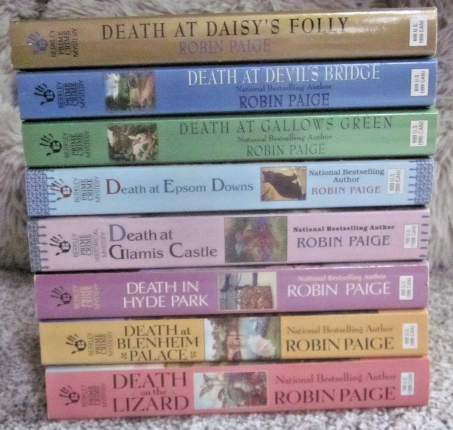 VICTORIAN/EDWARDIAN MYSTERY BOOK LOT by ROBIN PAIGE / 8 PB / 1997-2007