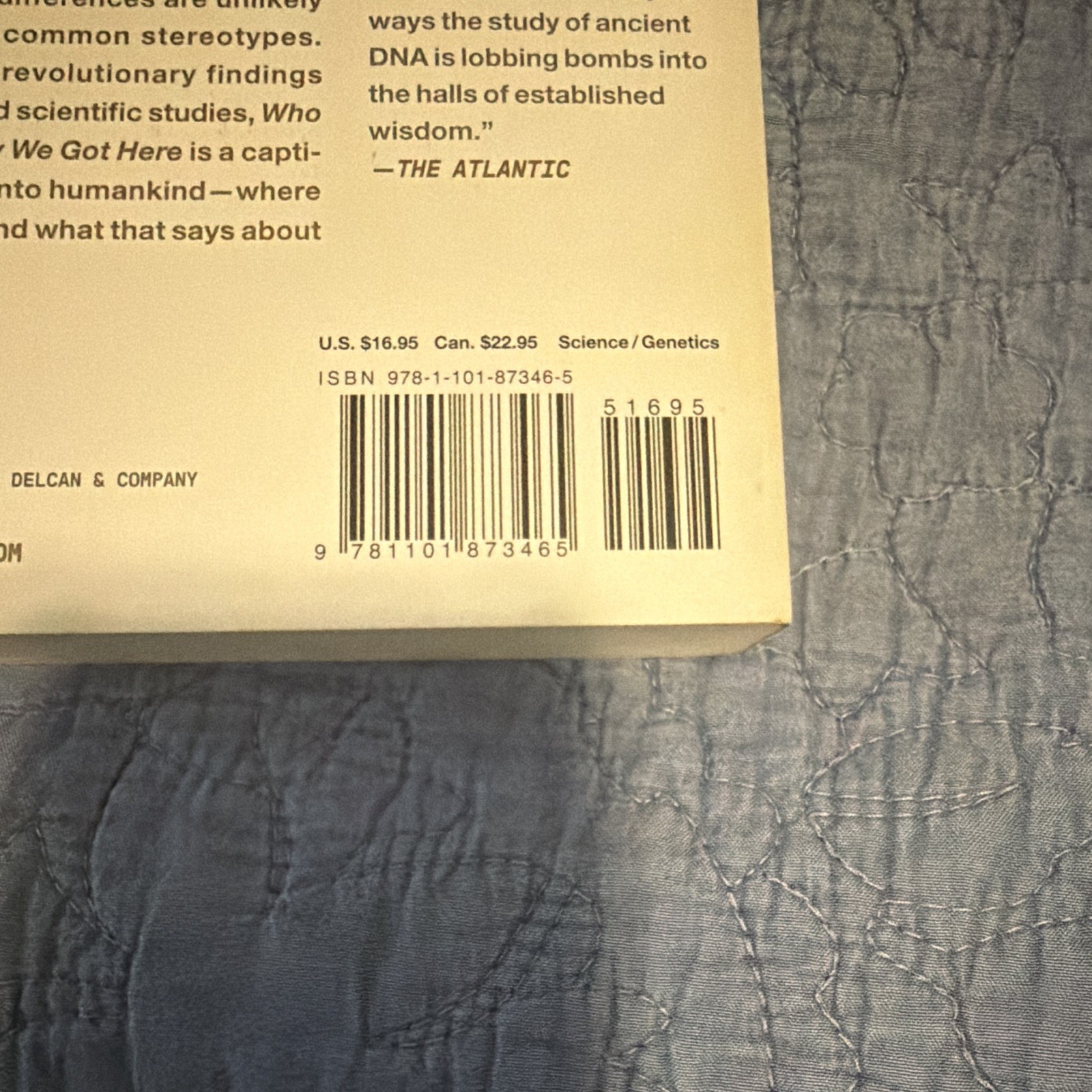 David Reich Who We Are and How We Got Here: Ancient DNA Human Past TPB 2019