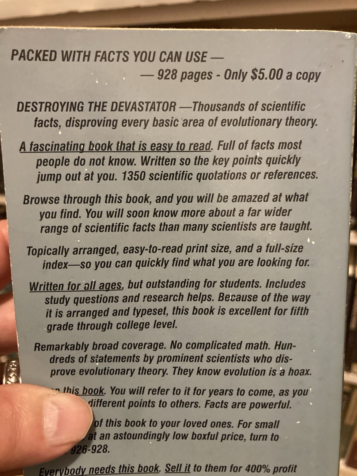 The Evolution Cruncher Vance Ferrell 2001 Paperback Refutes Evolution