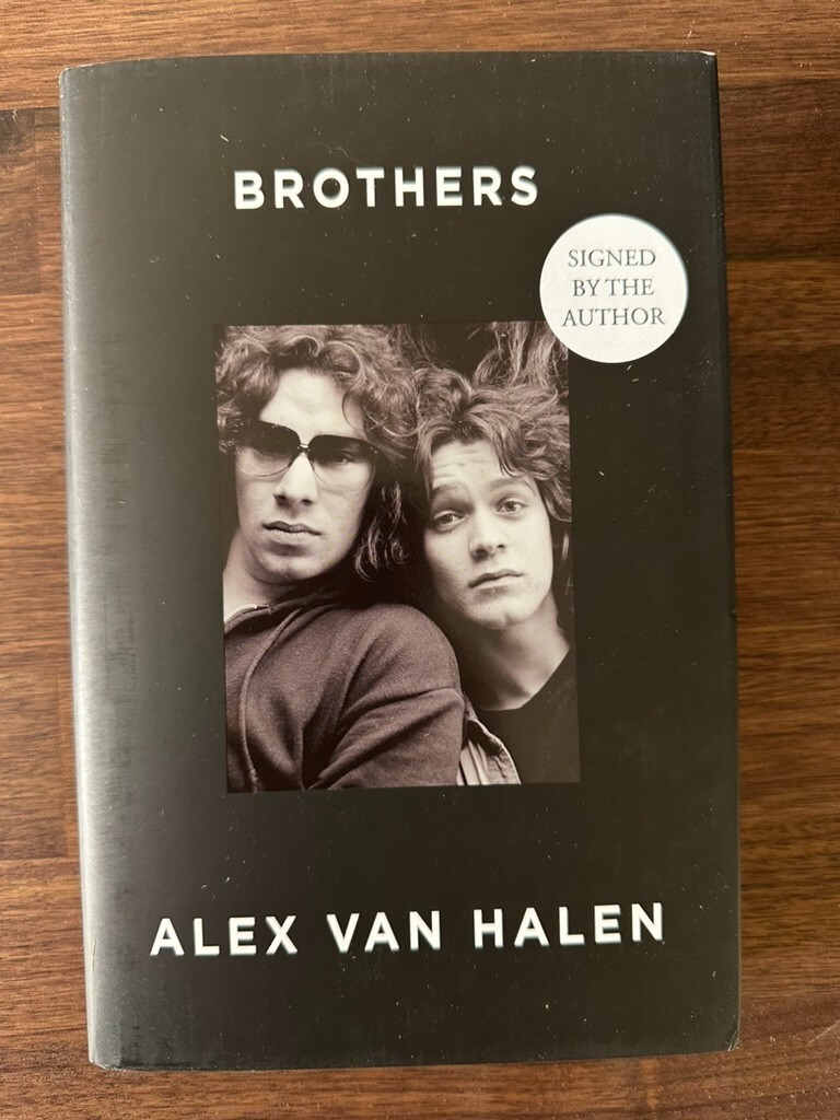 Alex Van Halen Signed/Autographed – Brothers – UK First Edition Book In Hand