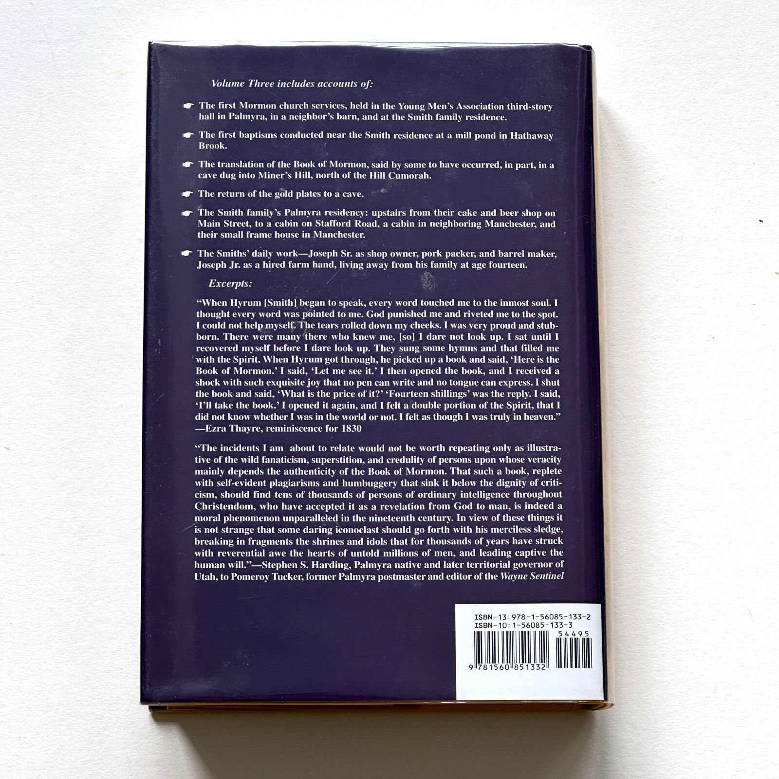 Early Mormon Documents 3 by Dan Vogel (2000, Hardcover) LDS Book – Unread New