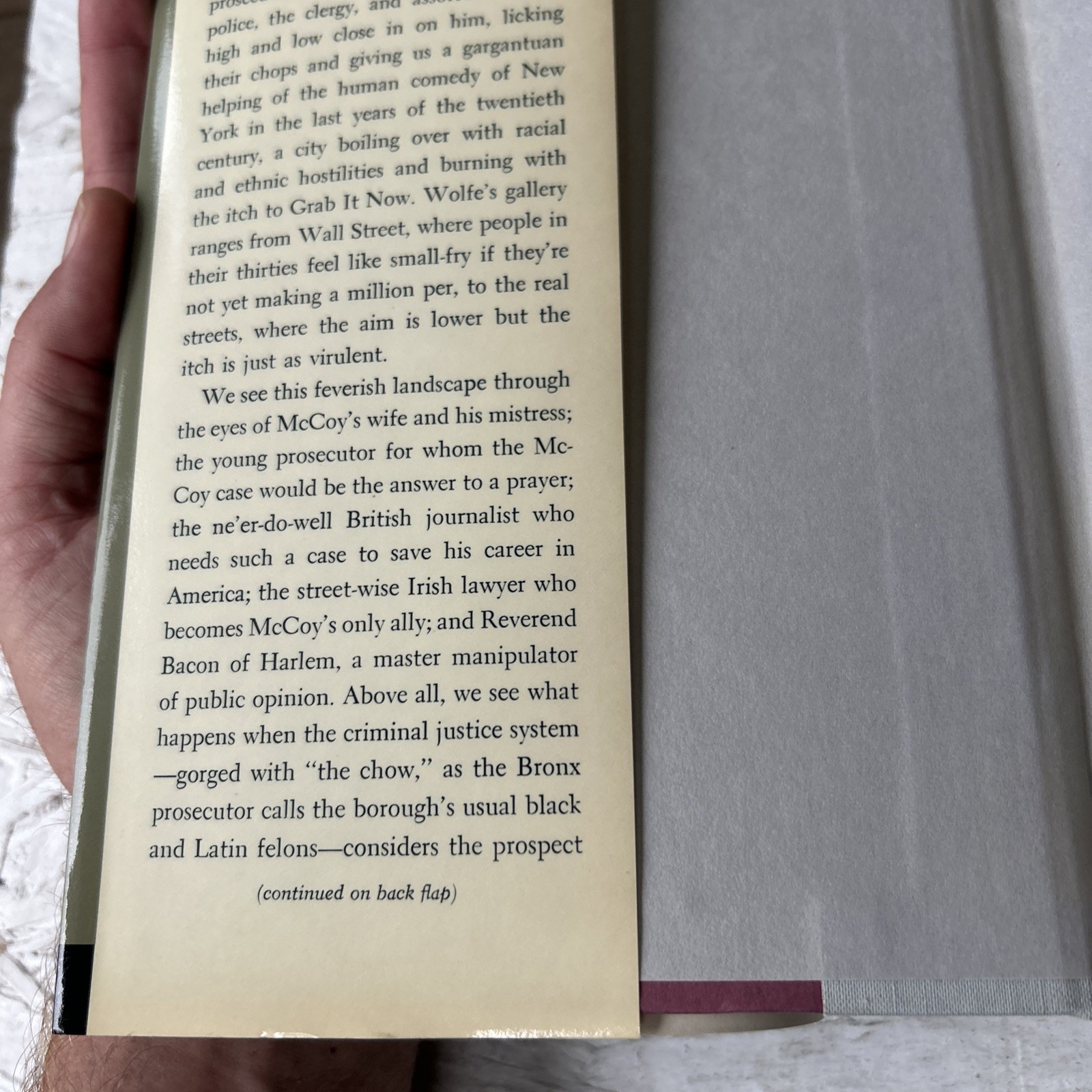Bonfire of the Vanities by Tom Wolfe (1990, Hardcover) First Edition *NEW*