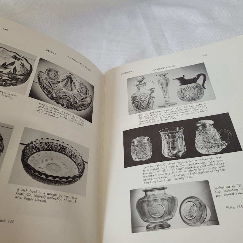 A Study of American Cut Glass Collections *SIGNED* 1969 1st Ed. Hardcover w/ DJ