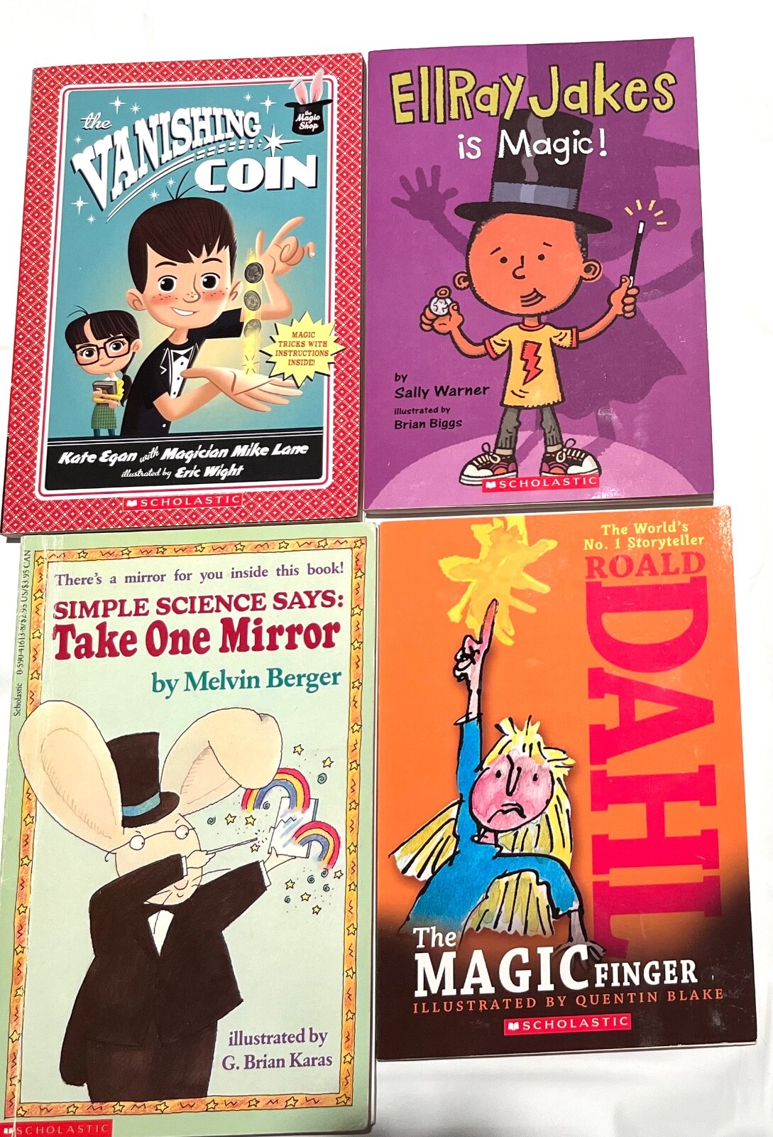 171723 Book Lot of 3 Scholastic PB Readers Magic Stories Roald Dahl Kate Egan
