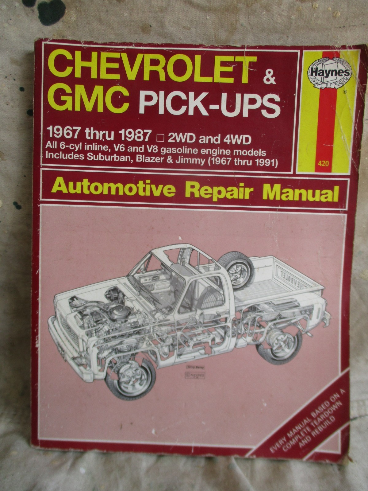 Haynes 1967 1987 Chevrolet & GMC Pickups Repair Manual 420