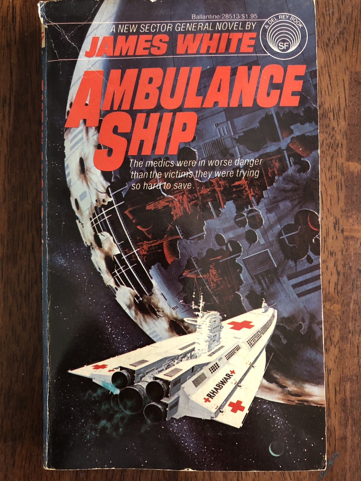 AMBULANCE SHIP ~ JAMES WHITE ~ SECTOR GENERAL NOVEL ~ BALLANTINE 28513 1979 1ST