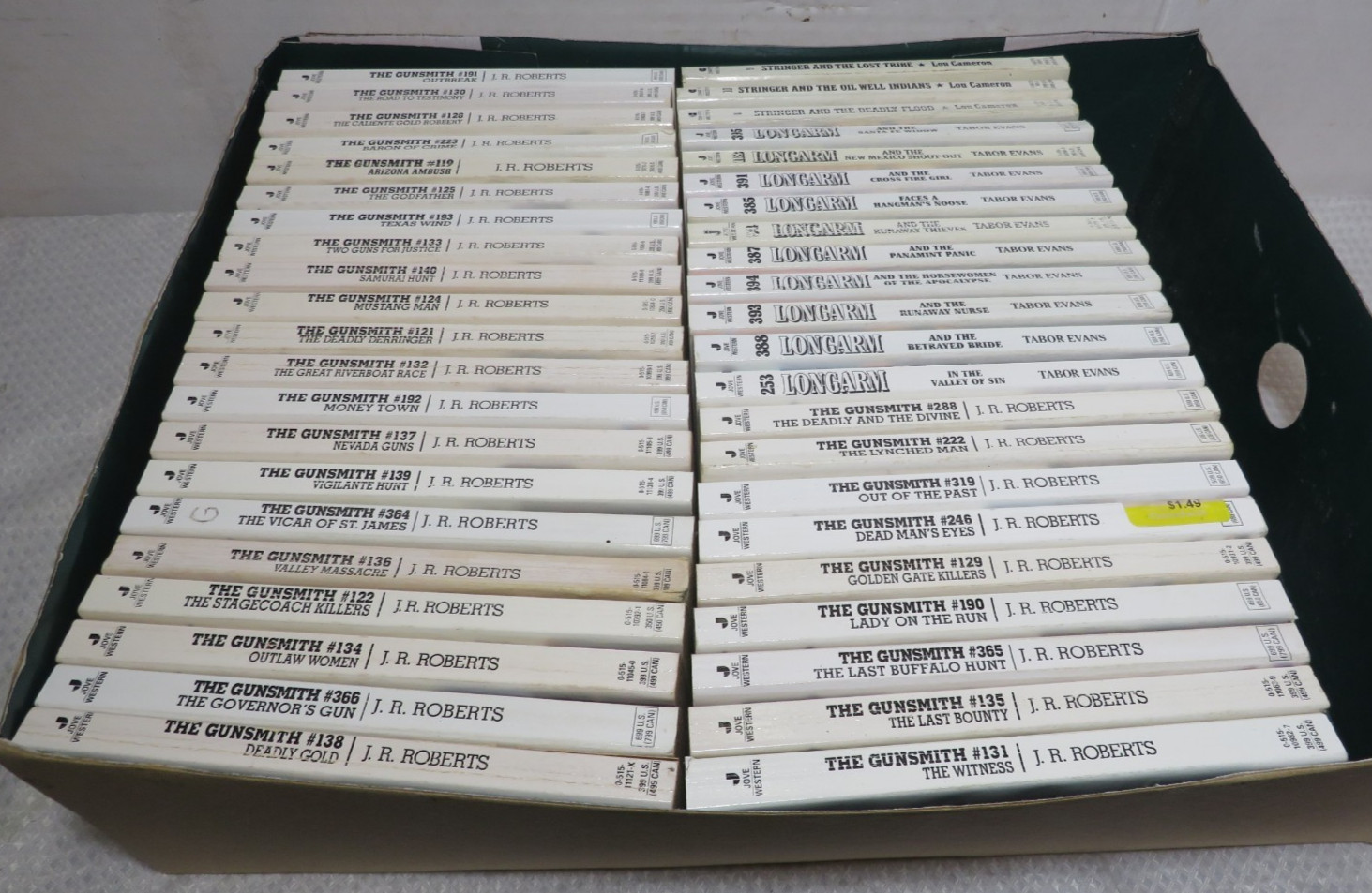 Assorted Lot 43 Paperback Westerns The Gunsmith Series J R Roberts Tabor Evans