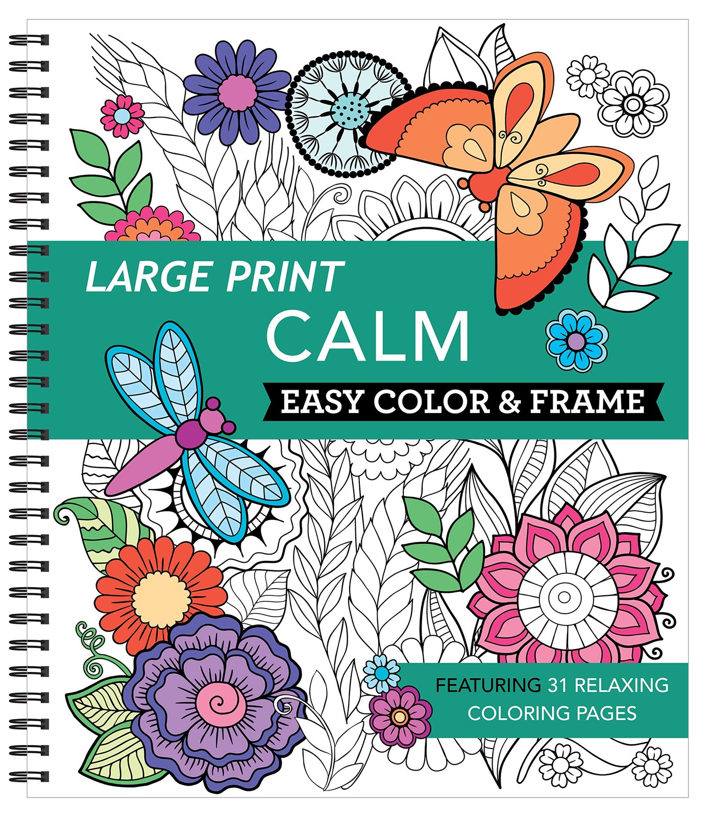 Calming Coloring Book For Adults 31 Pages Sea Shells Flowers Mandalas Feathers