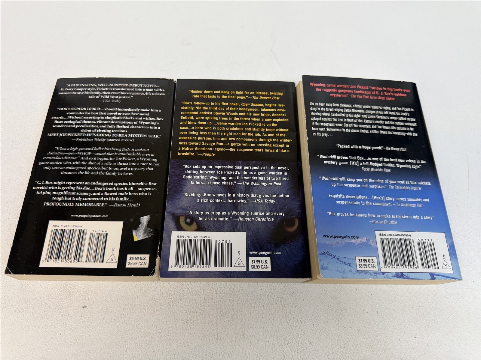 C J Box Lot 21 Joe Pickett Novels Open Season / Three-Inch Teeth