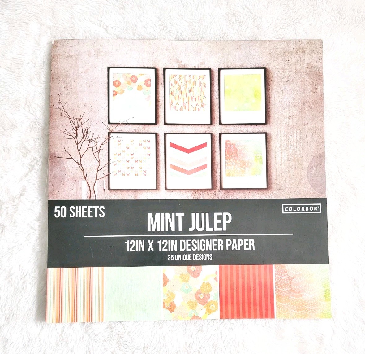 Colorbök Mint Julep Scrapbook Paper 12×12″ 50 Sheet Pad High Quality Paper