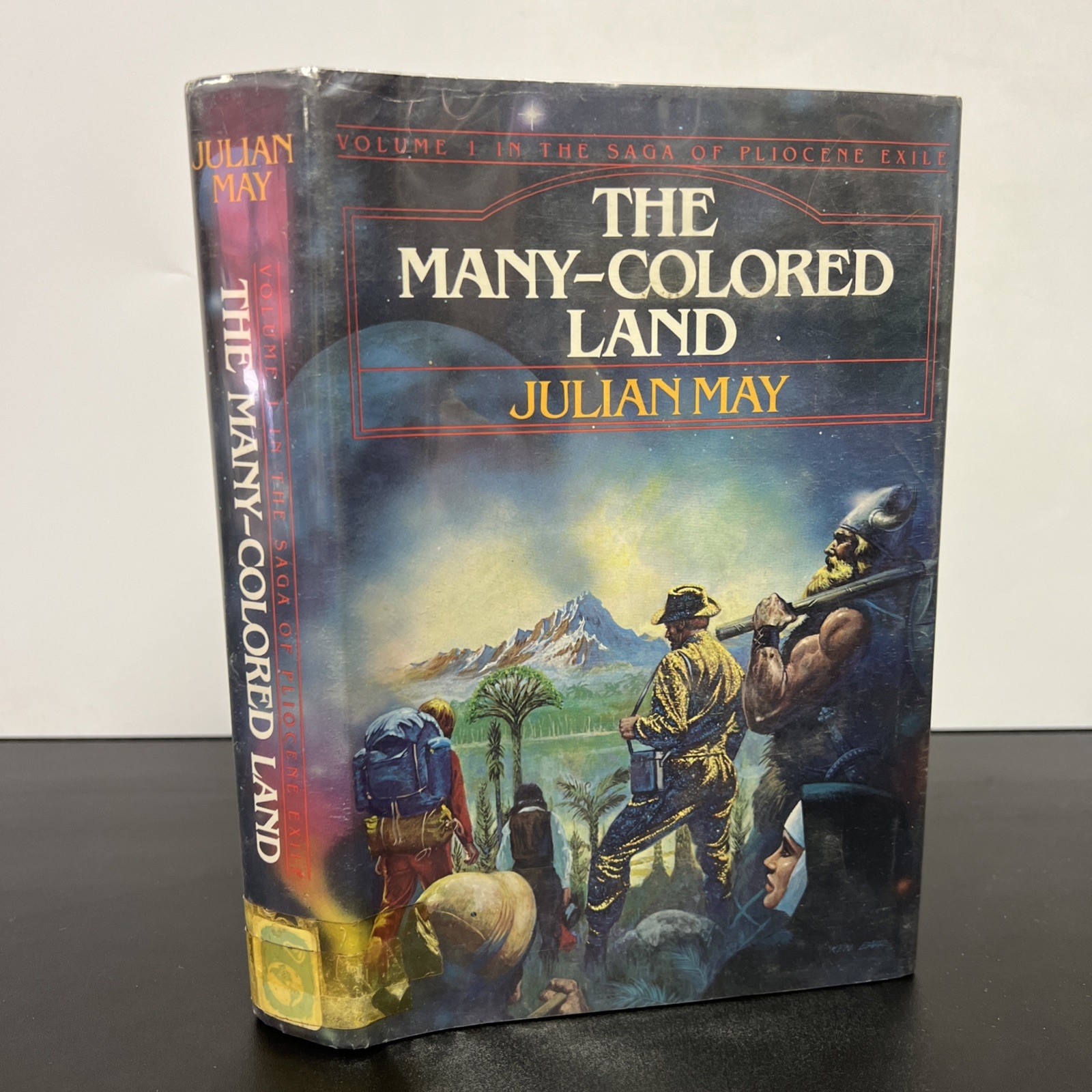 The Many-Colored Land by Julian May: 1981, 1st Ed. HB/DJ x Library