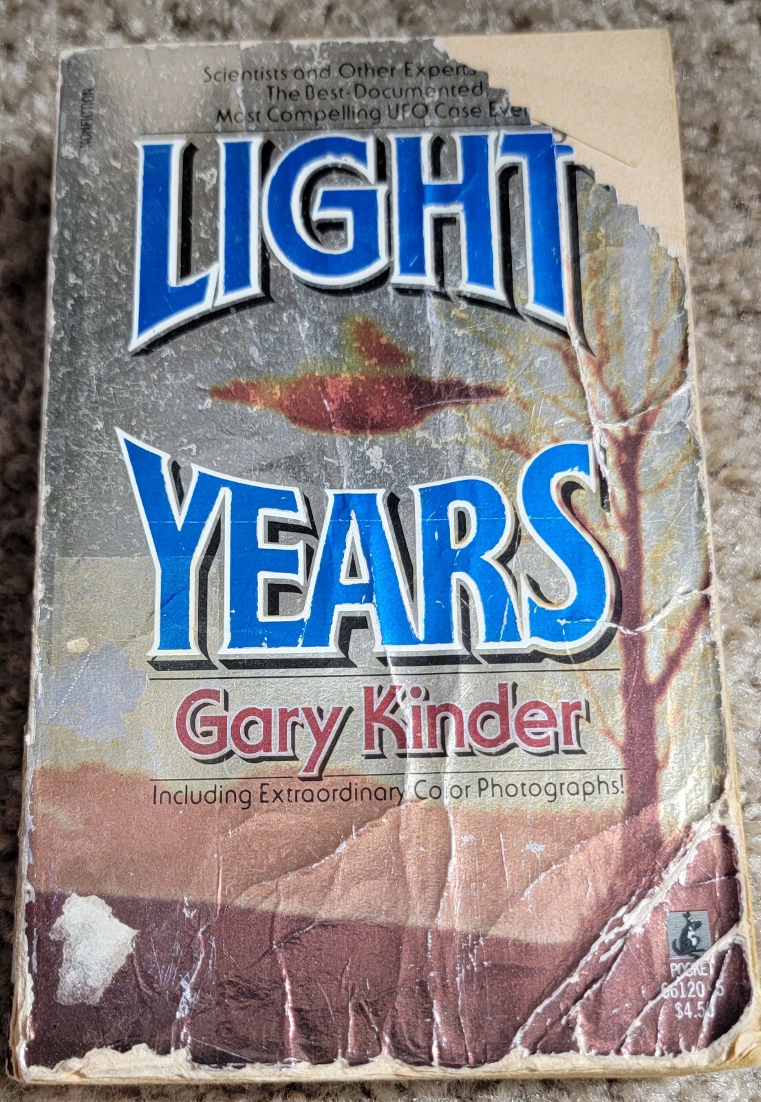 LIGHT YEARS – BEST UFO CASE- GARY KINDER- DOCUMENTED, ’88 1STPB 14460