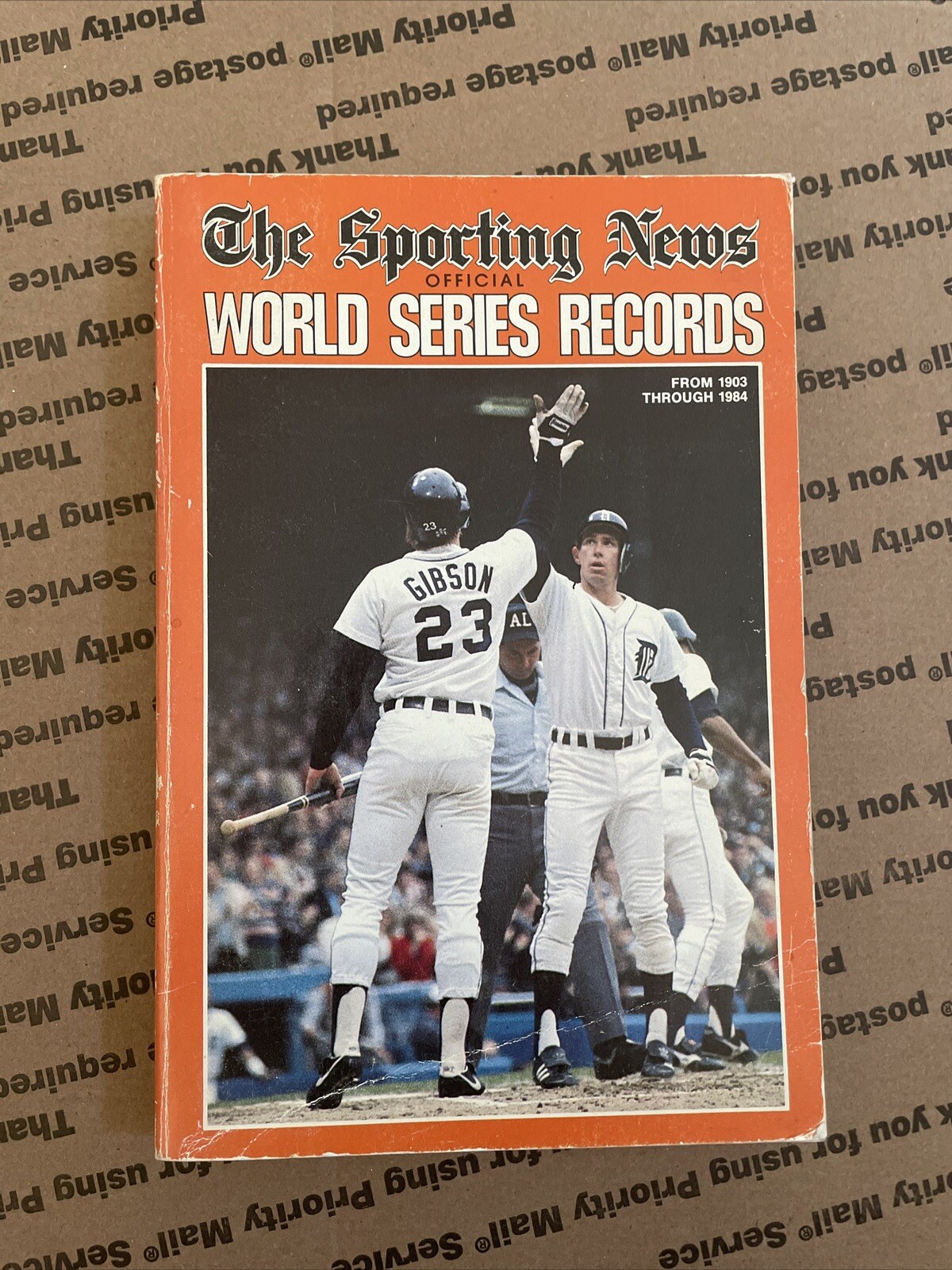 TSN World Series Records 1903-1984 Detroit Tigers On Cover Kirk Gibson