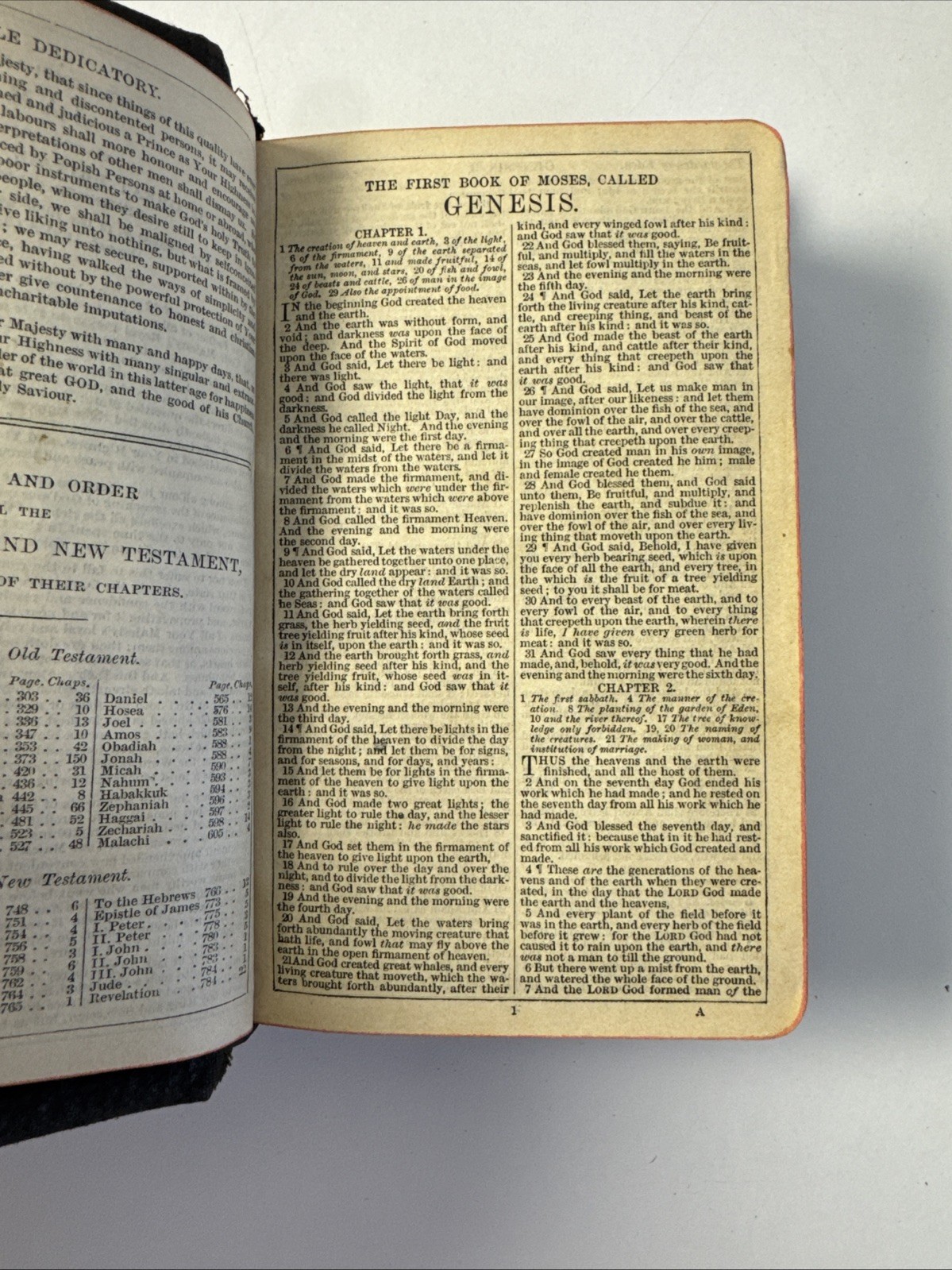 Vintage Oxford University Press Leather KJV Bible – Pocket Sized