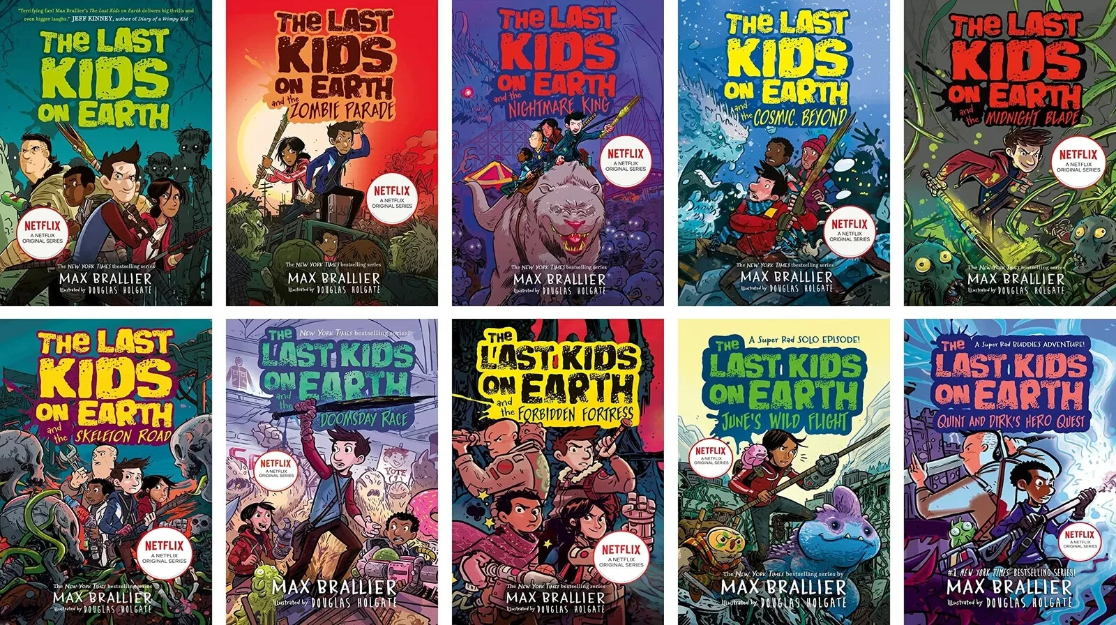 Complete Set Series – The Last Kids on Earth by Max Brallier 10 Book Collection