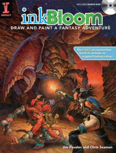 Ink Bloom: Draw and Paint a Fantasy Adventure – Paperback By Pavelec, Jim – GOOD