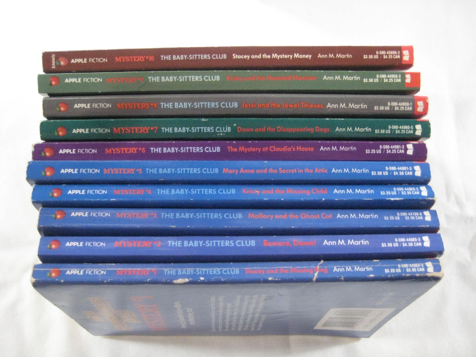 Lot 10 books Baby Sitter’s Club Mystery 1 – 10 Ann M. Martin