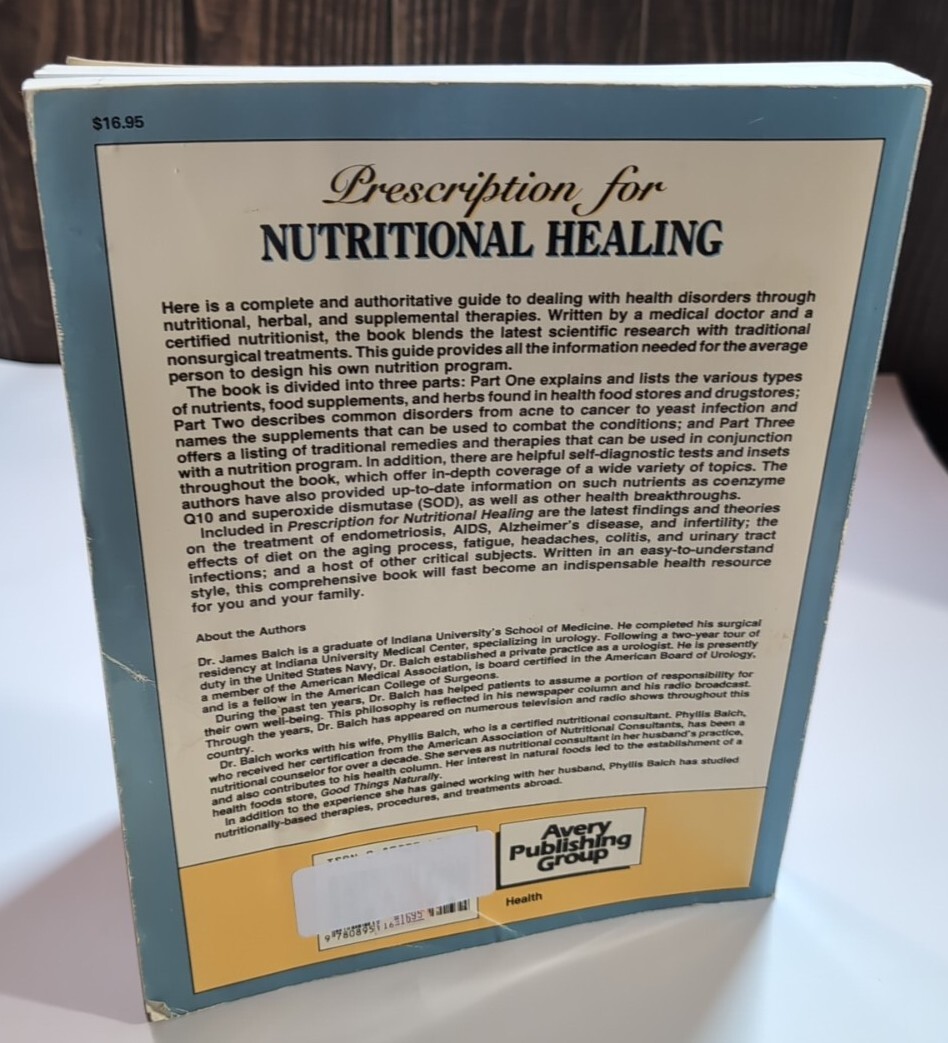 Vtg Prescription For Nutritional Healing: A Practical A-Z Refer by Balch Phyllis