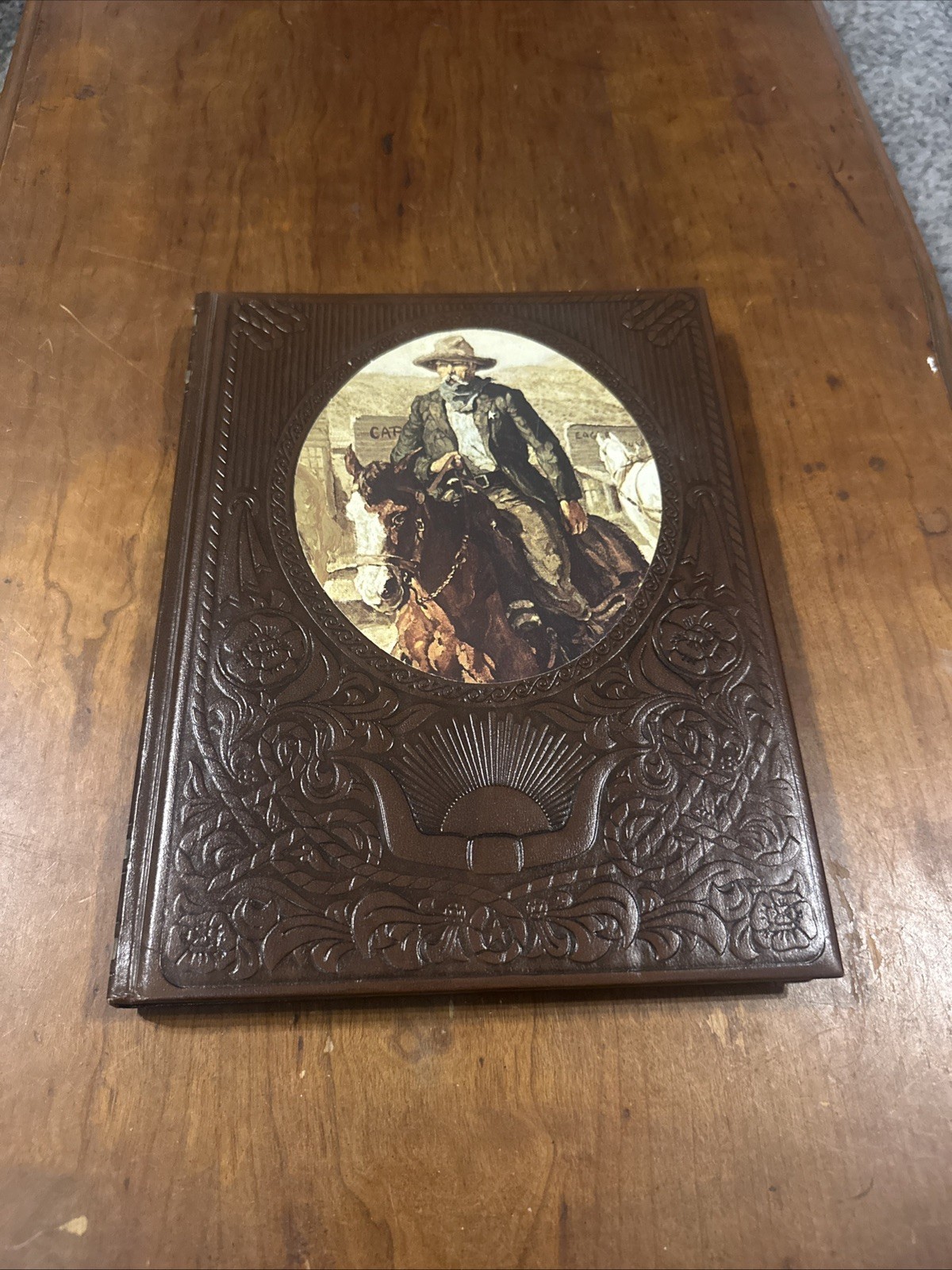 The Old West: The Gunfighters by Time Life Books-Vtg Leather Look Western 1974