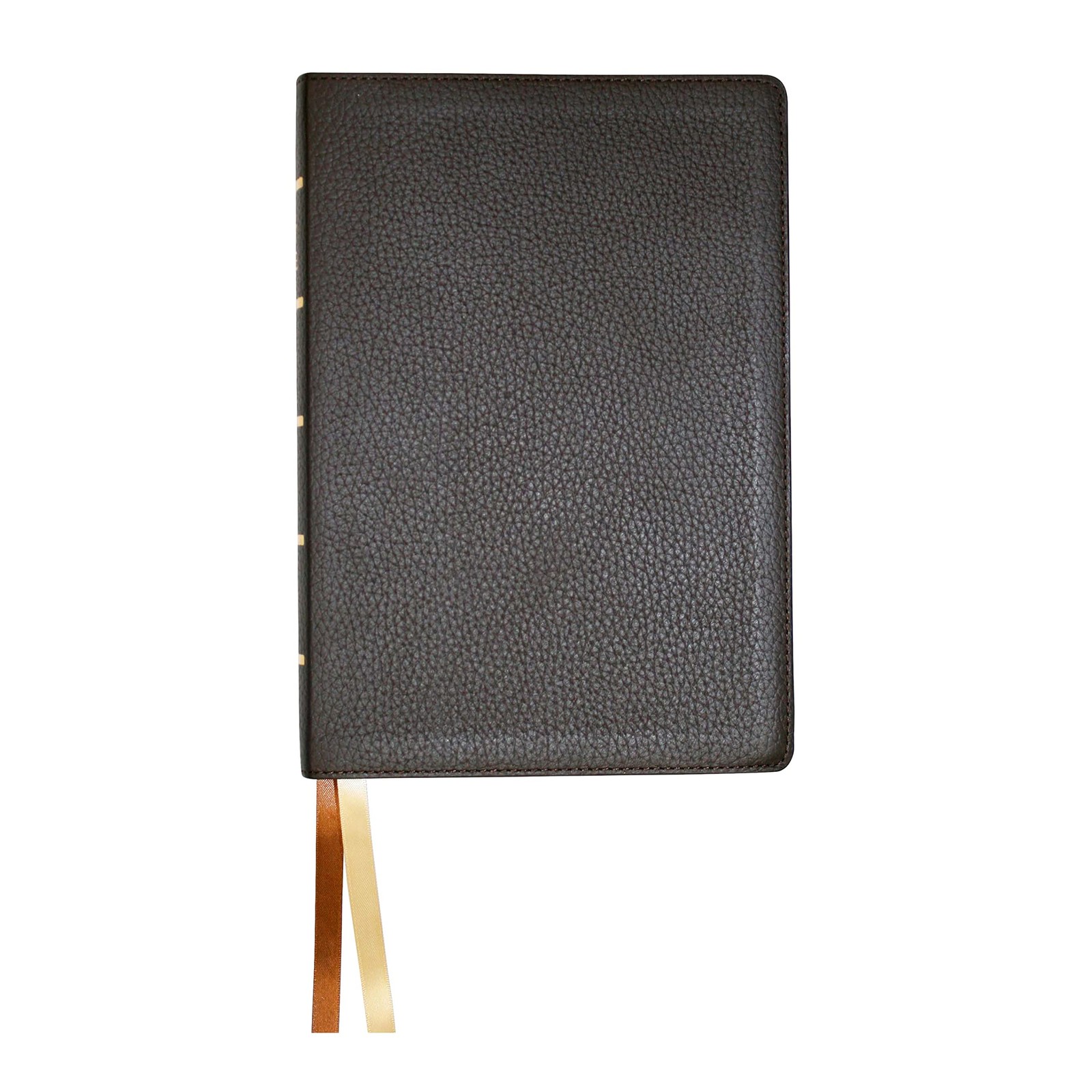 NASB Large Print Wide Margin Paste-Down Brown Cowhide by Steadfast Bibles