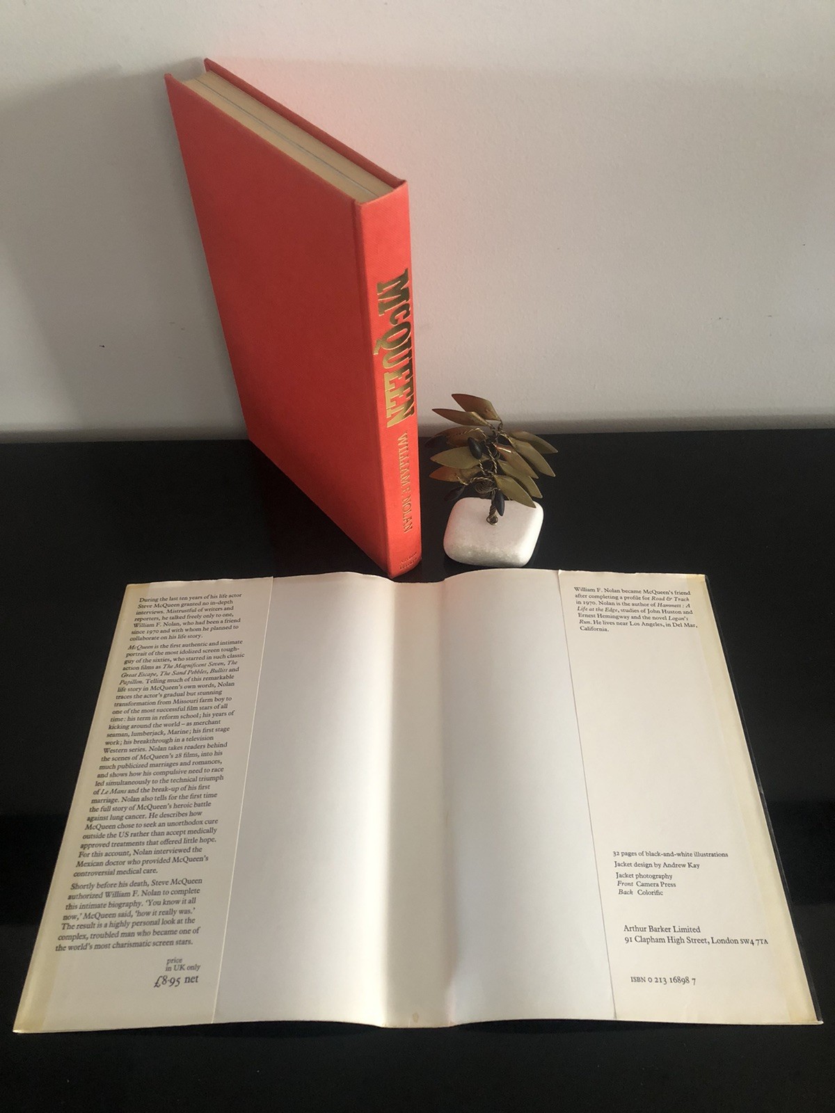 McQueen William F Nolan Arthur Barker UK 1984 First Ed. HC DJ VG 🎬 Bio
