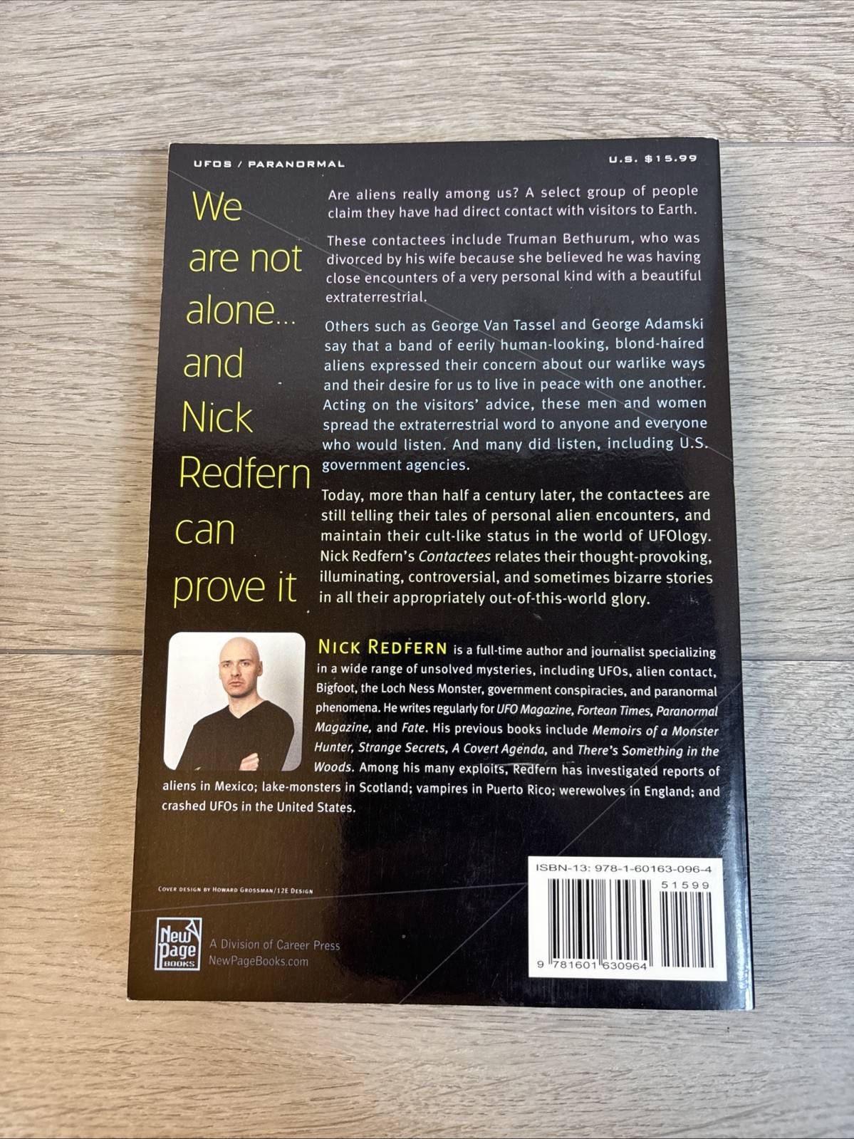 Contactees: A History of Alien-Human Interactions Nick Redfern UFO Outer Space