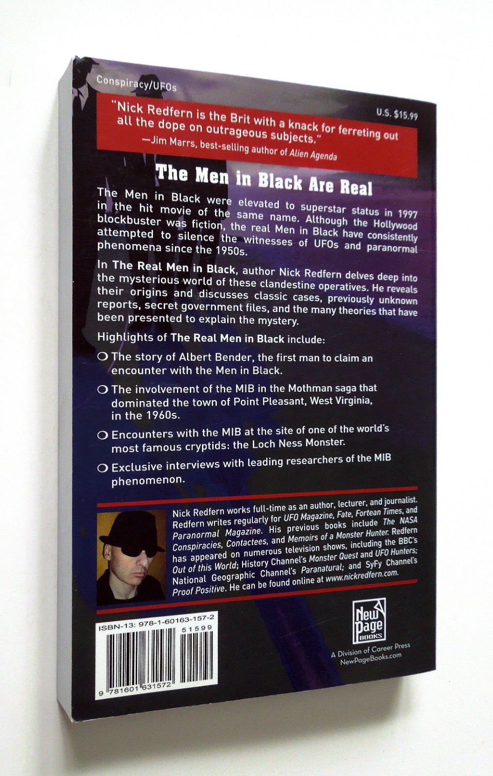 The Real Men in Black – Nick Redfern, 2011 sc, New Page Books