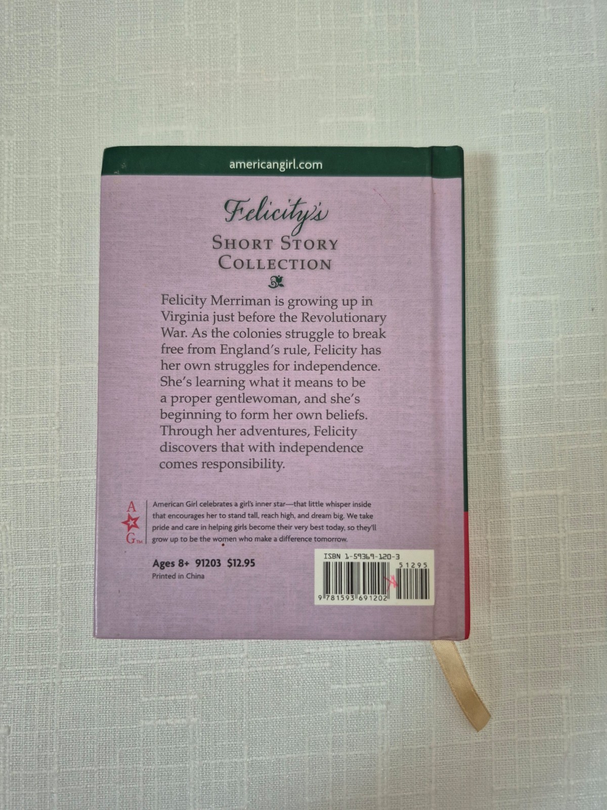 American Girl Felicity Short Stories Collection Book