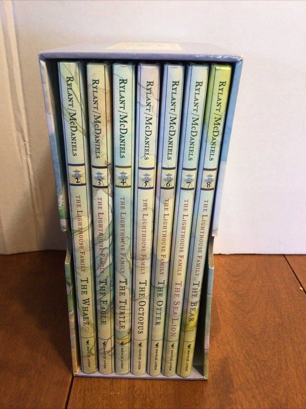 Lot Of 7 LIGHTHOUSE FAMILY Books ALL HC/DJ 2-8 Series Rylant Box Set Collection