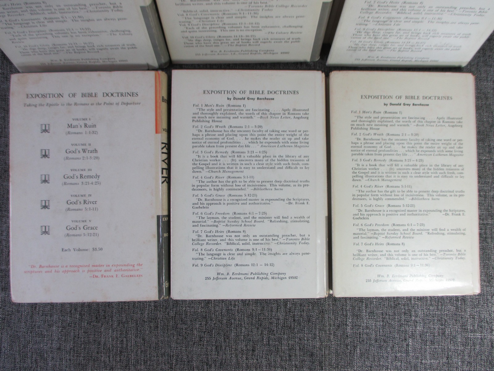 ROMANS Donald Grey Barnhouse Volumes 1,2,3,4,8,9 HC / DJ FREE SHIPPING Vtg 1952+