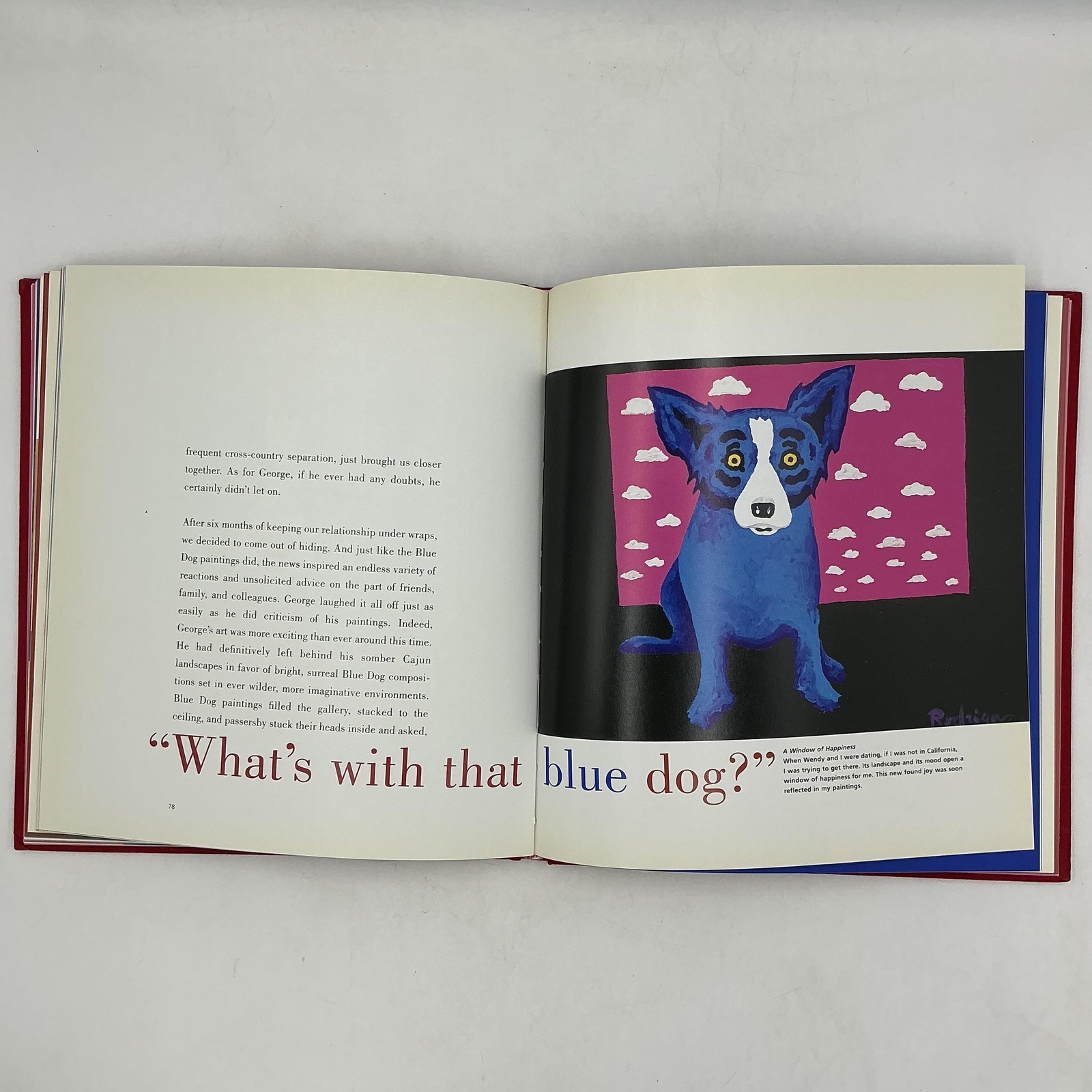 Blue Dog Love George & Wendy Rodrigue Stewart Tabori Chang HC 2001 Illus Art
