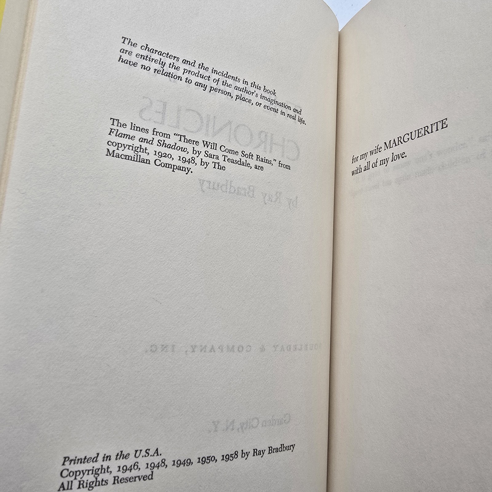 The Martian Chronicles HC Ray Bradbury BCE 1958 Vintage Weird Sci Fi Surreal Art