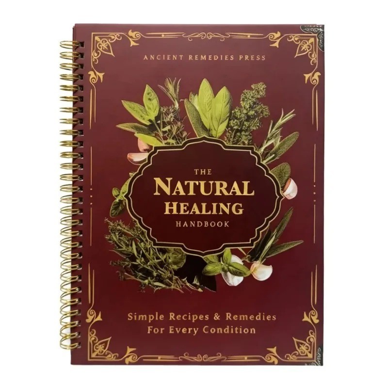 Natural Healing Handbook Herbal Remedies Book DIY Home Cure Wellness Guide NEW