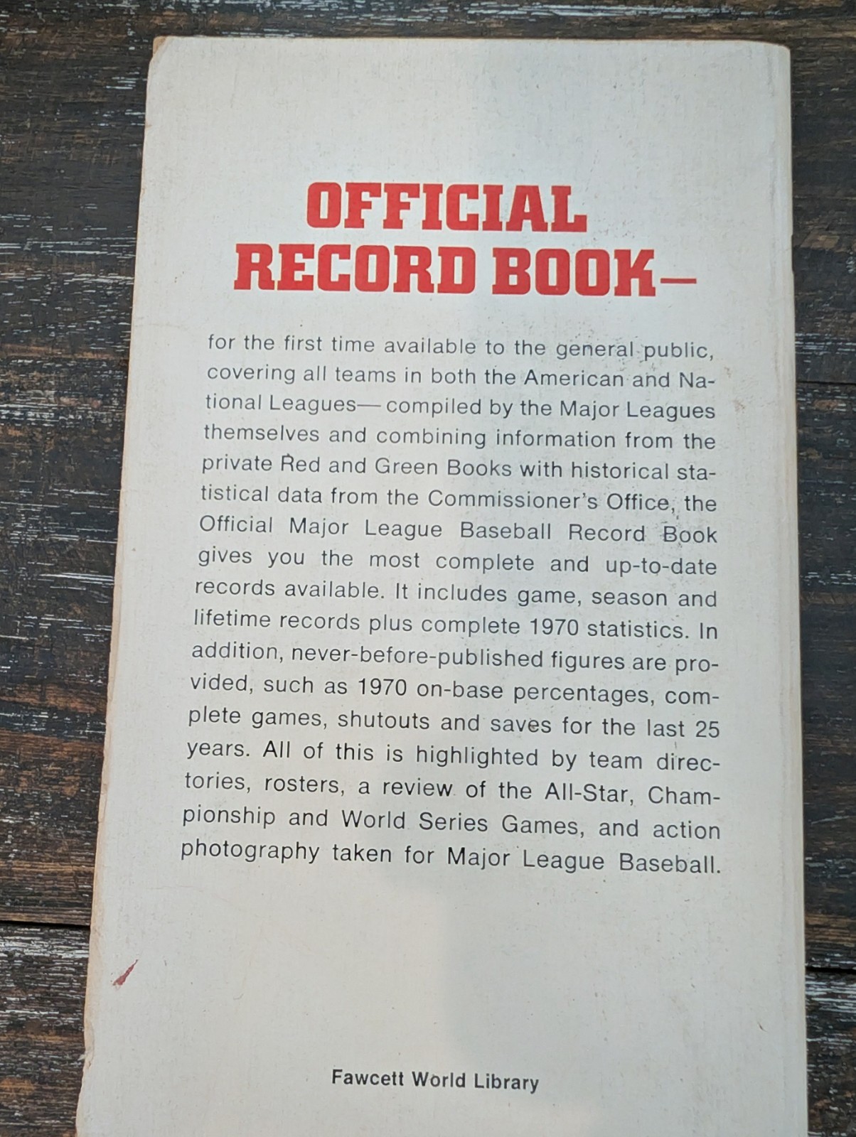 Vintage 1971 1972 Major League Baseball Record Books & World Series Records Lot