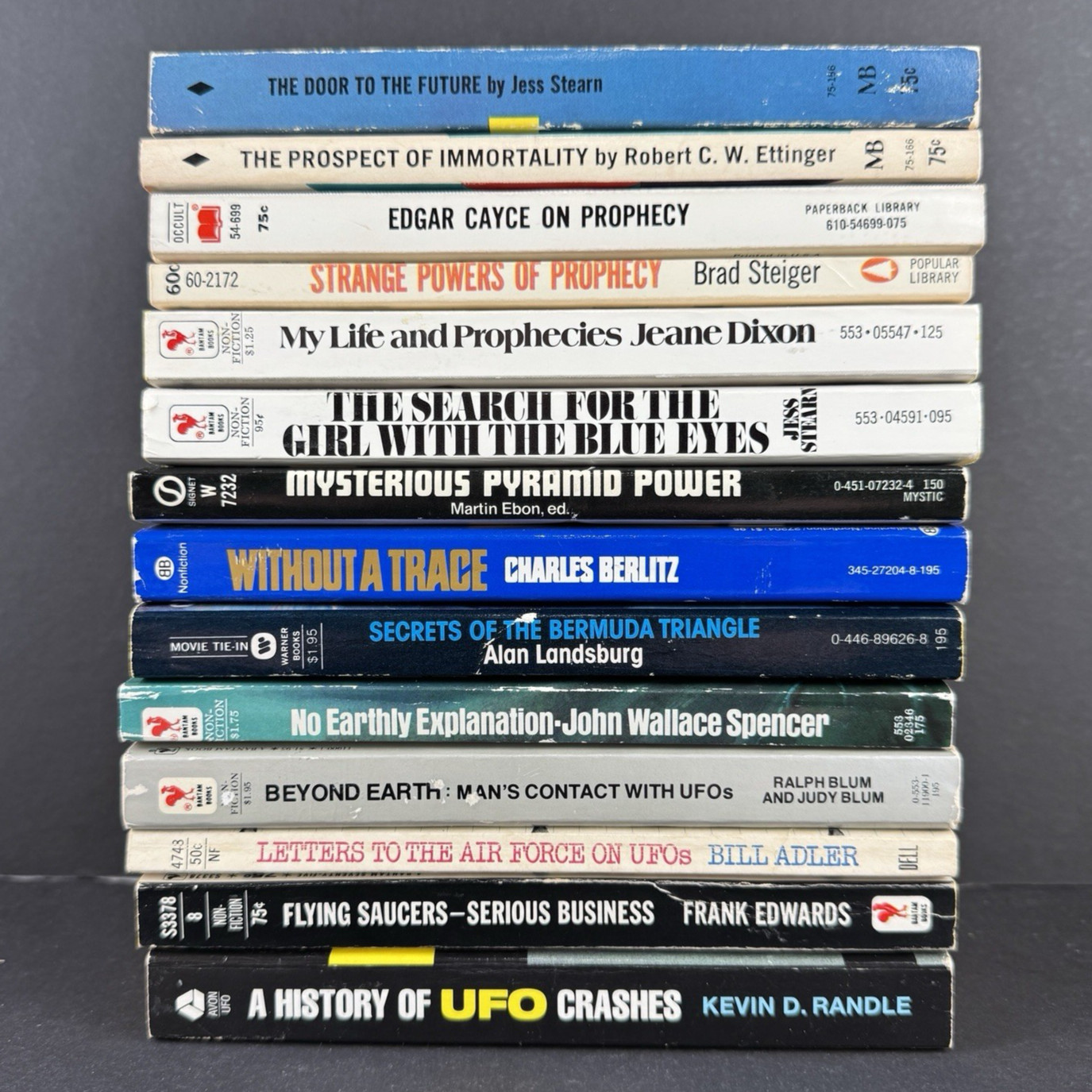 1960s-70s Paperback Lot New Age UFOlogy Paranormal 14 Vintage Books
