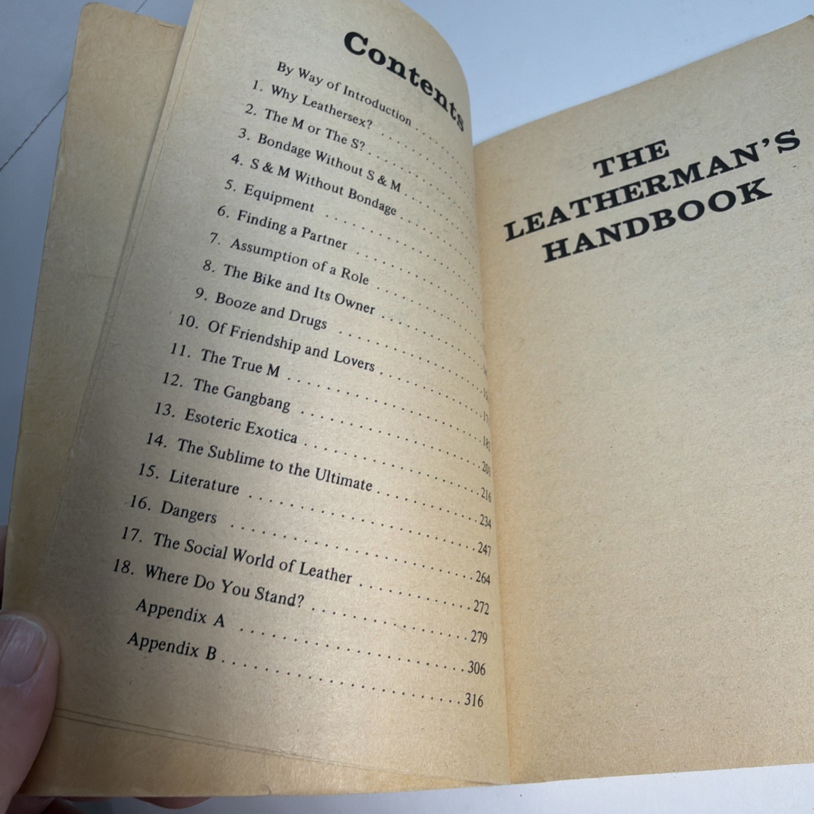 LEATHERMAN’S HANDBOOK – Larry Townsend 3rd Printing 1977 paperback book -Gay Men