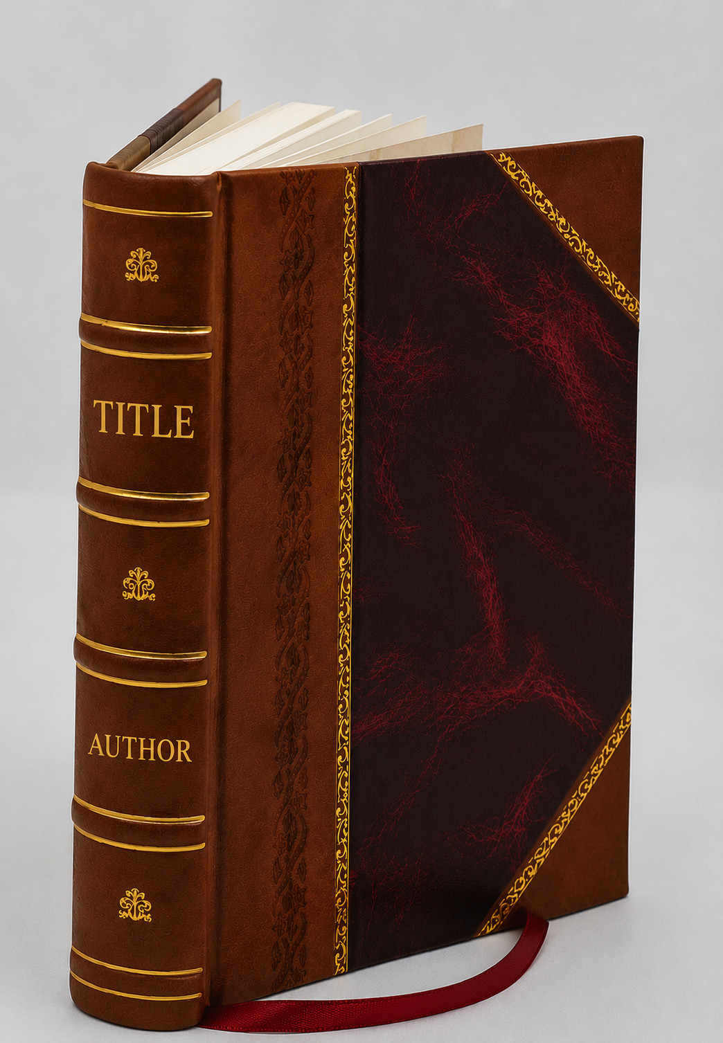 Authors and their works with dates.. 1884 [Leather Bound]