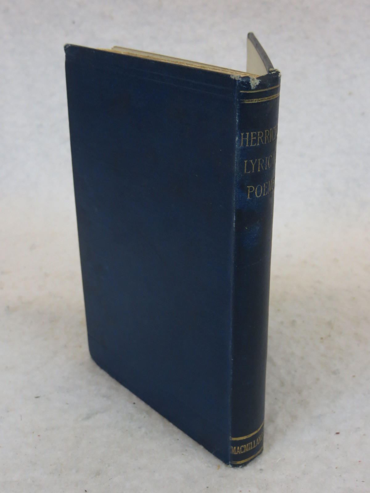Francis Turner Palgrave HERRICK’S LYRICAL POEMS Macmillan 1892